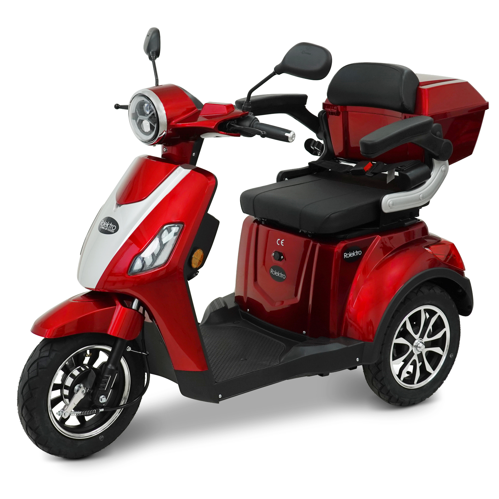 Rolektro E-Trike 25 V.2 Lead-Gel, R31, Red, 25 km/h 