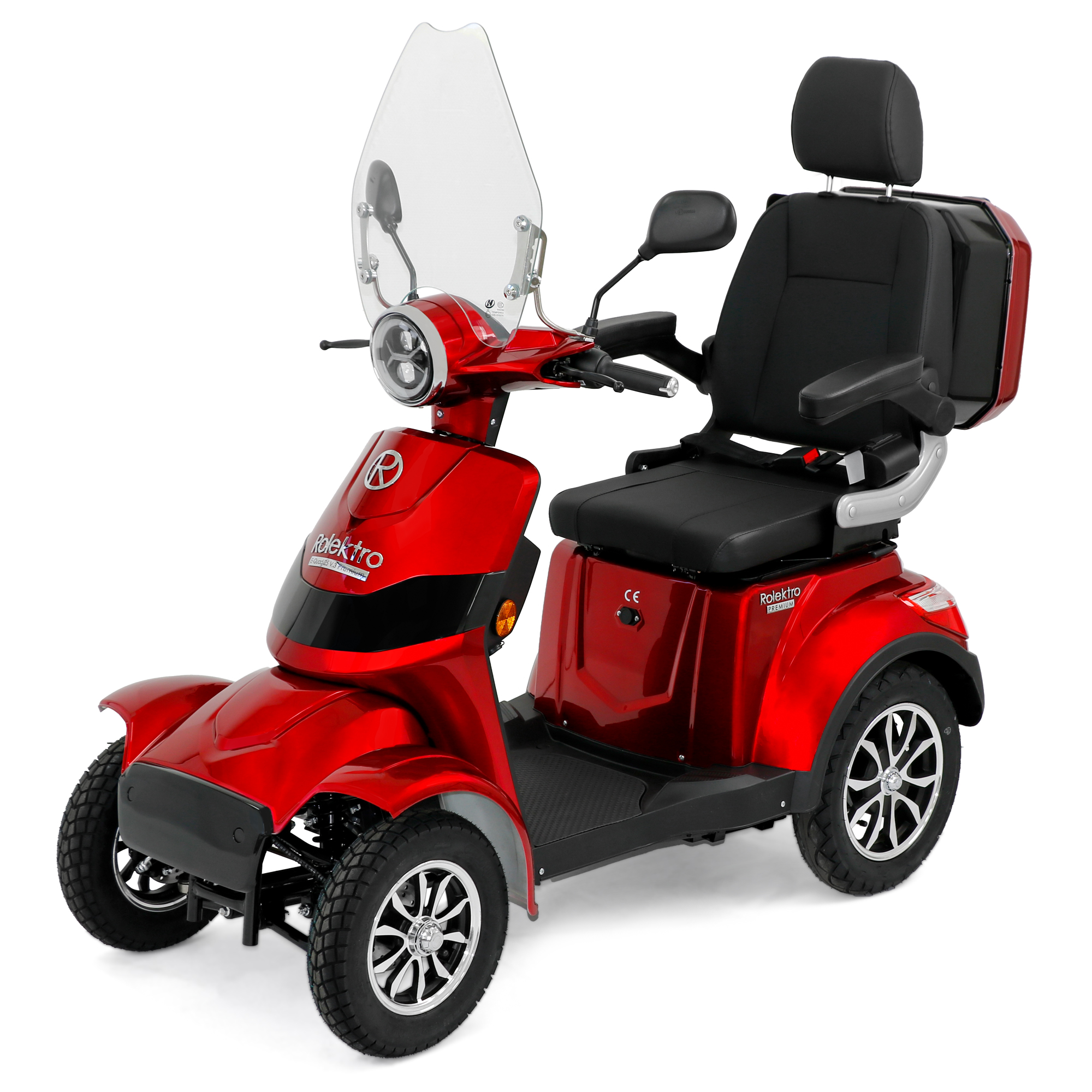 Rolektro E-Quad 25 V.3 Premium, Lithium, Rot, 25 km/h