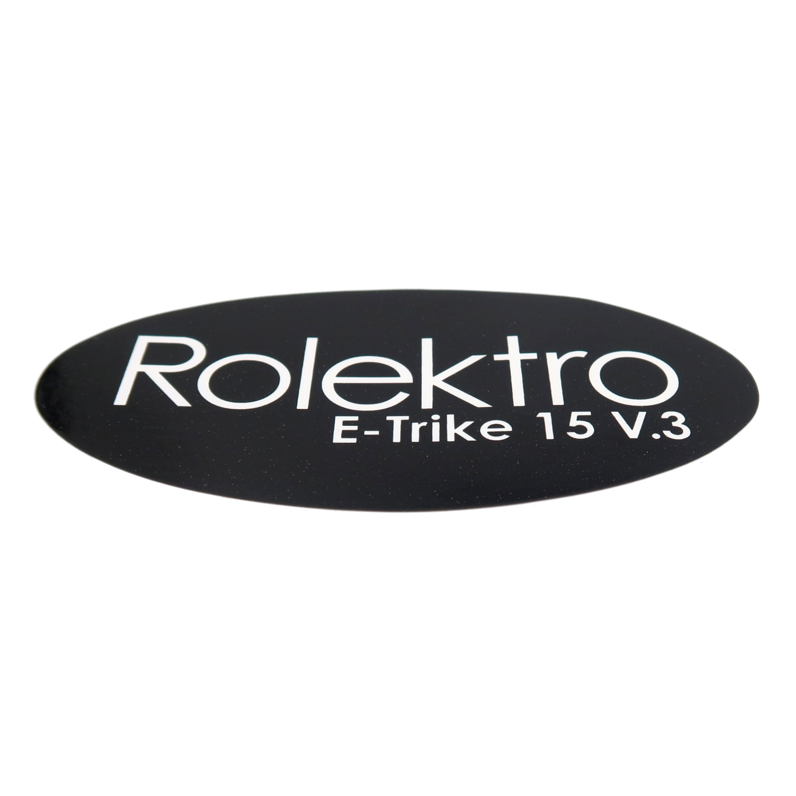 Trike15V3/R31 - Aufkleber Frontschürze "Rolektro E-Trike 15 V.3"