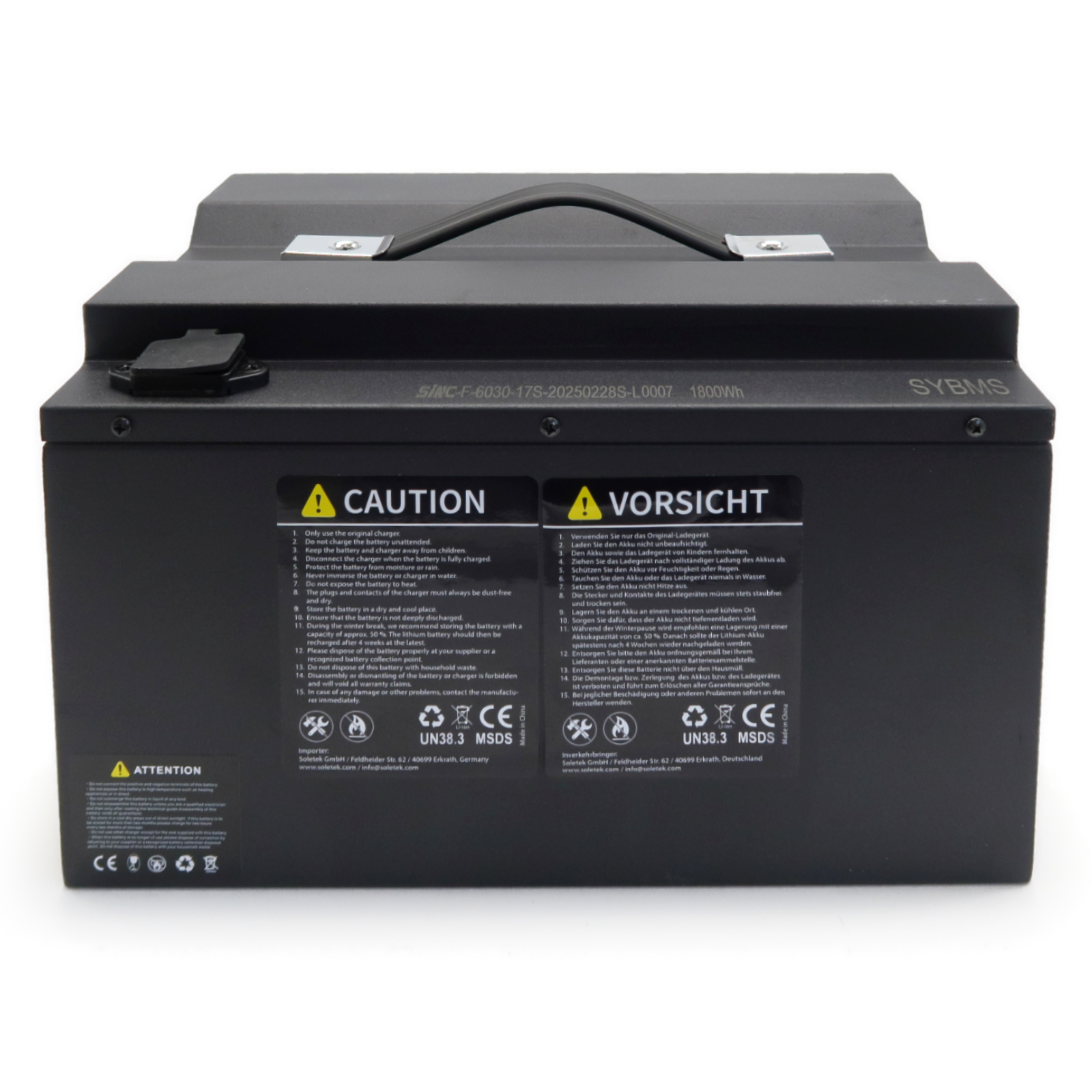 Quad25V3/R26 - Akku Lithium, 60V-30Ah, LMFP mit Ladegerät 5A