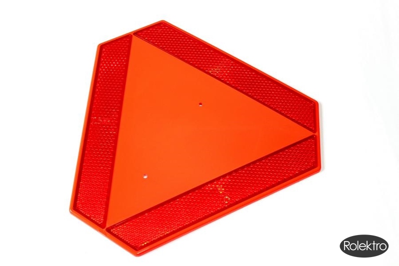 eco-Mobil 15 - Warntafel, Heckmakierungstafel, Dreieck, Rot, 1 Stück