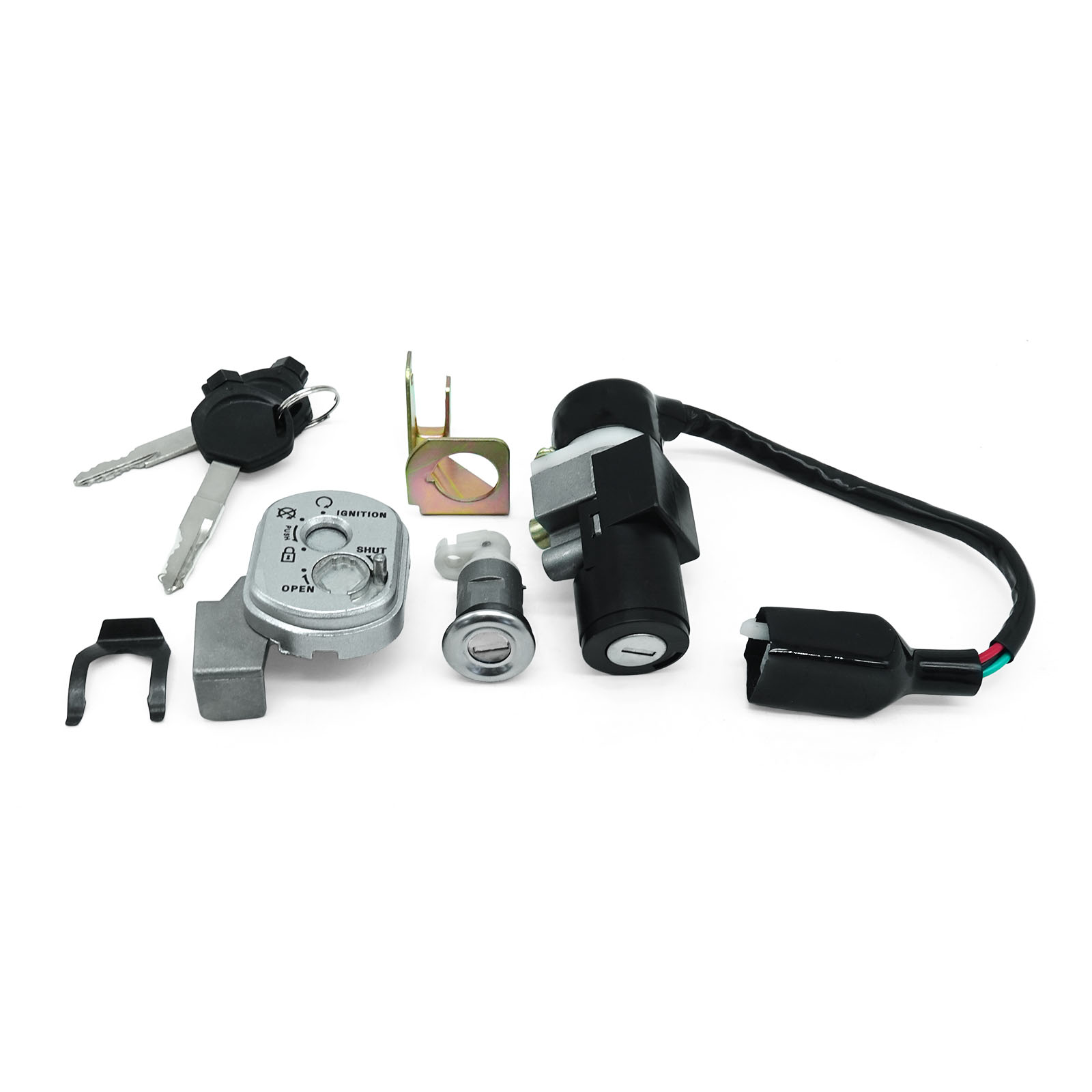 light40 - Ignition lock, seat lock, set with 2 keys