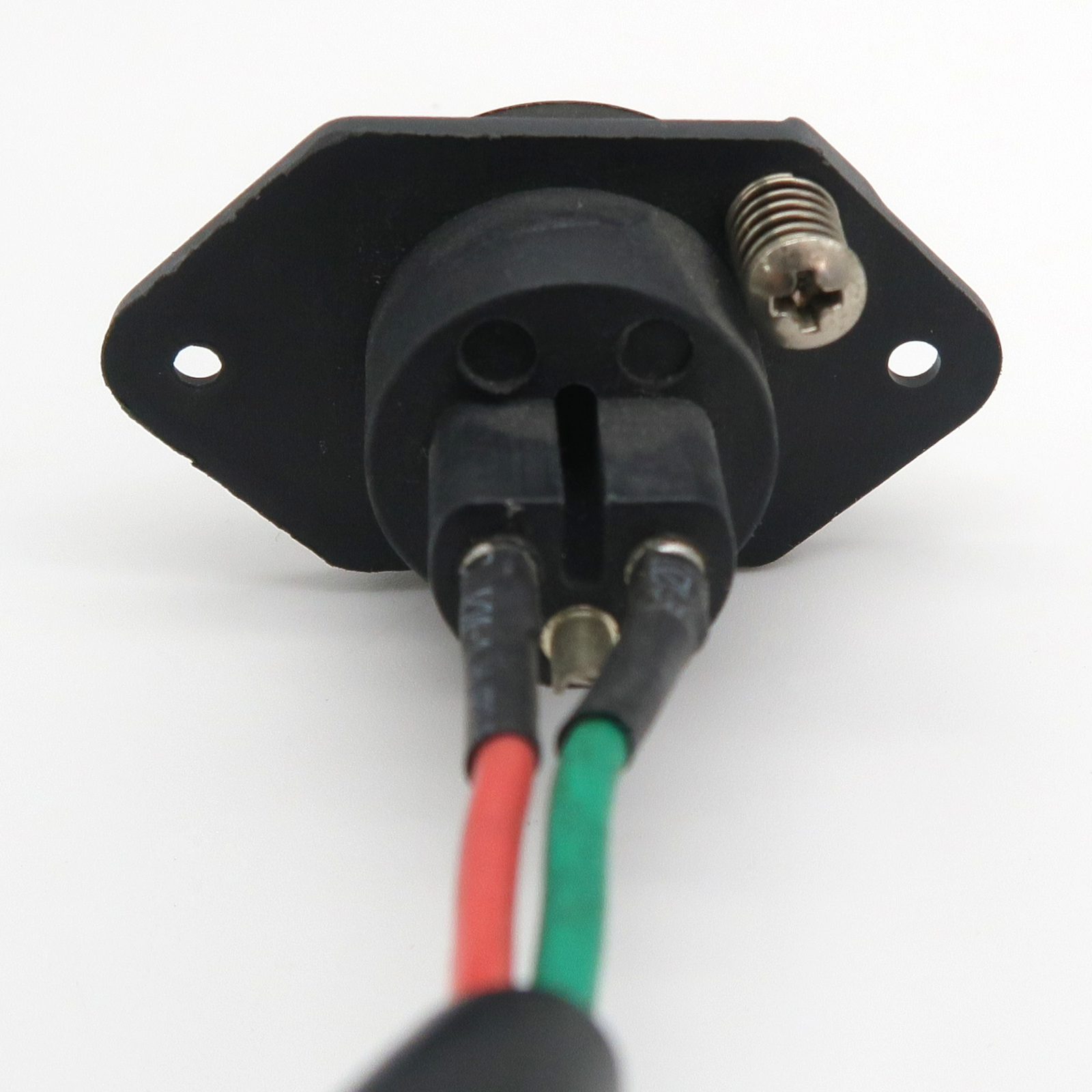 Carrier25V2 - Ladebuchse, mit Kabel und Stecker, 3 polig, Rund, Pin 2 Minus
