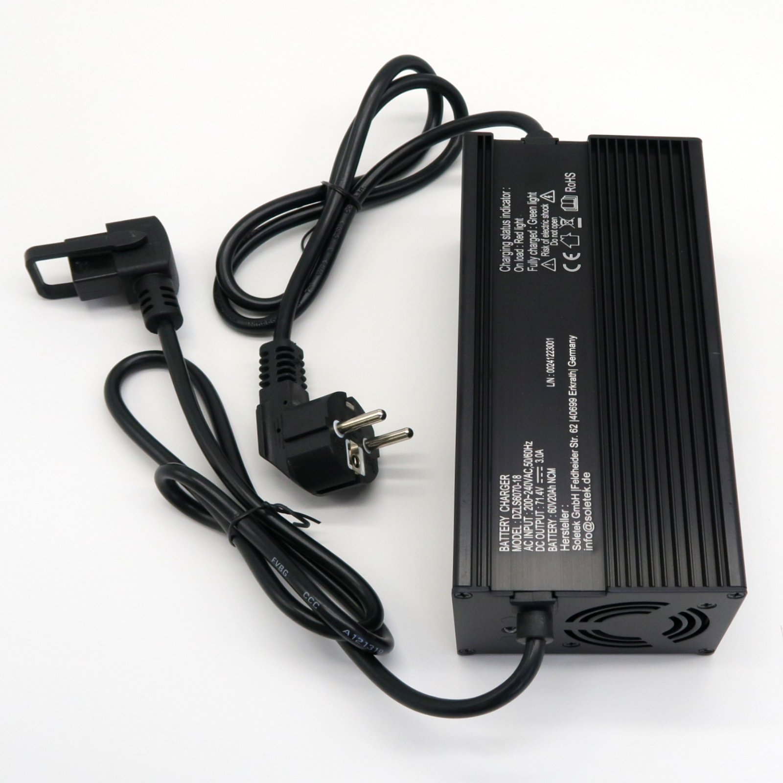 Quad25V3/R26 - Akku Lithium, 60V-20Ah, NMC mit Ladegerät 3A