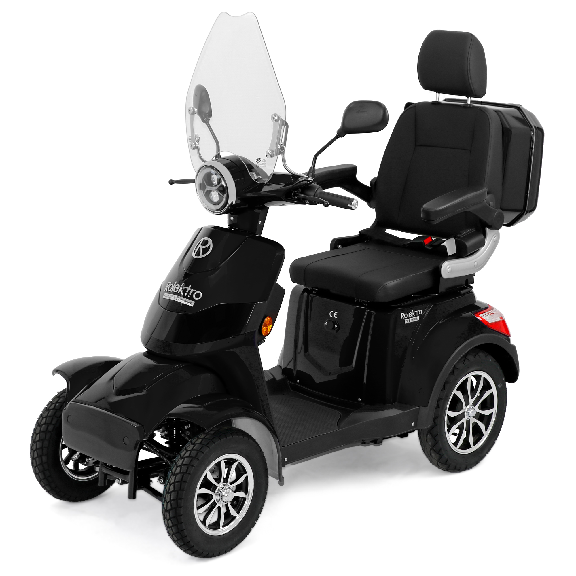 Rolektro E-Quad 25 V.2 Premium, Blei-Gel, Schwarz, 25 km/h