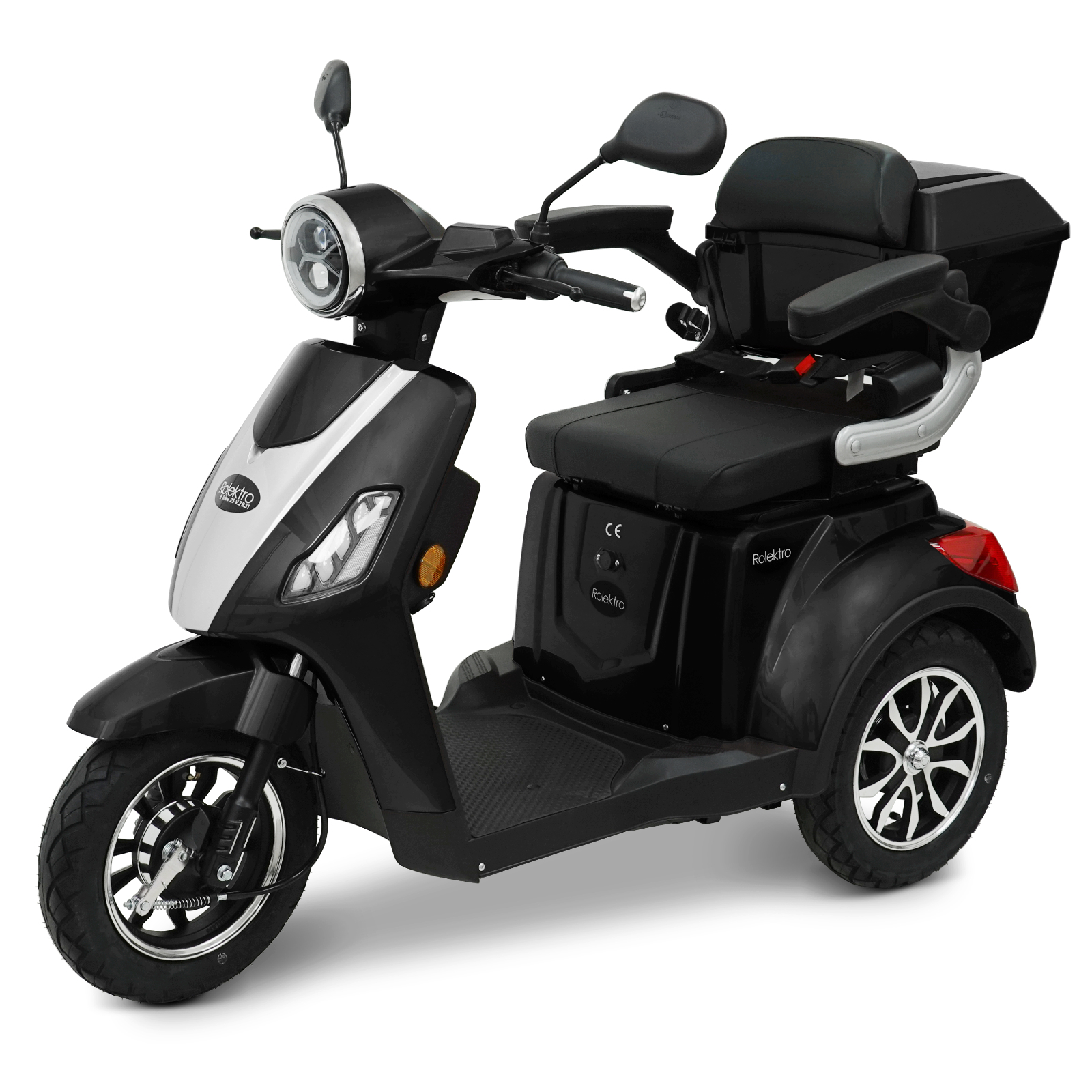 Rolektro, E-Trike 25 V.2 R31, black, 60V-20Ah lead-acid batteries, 1000 watts