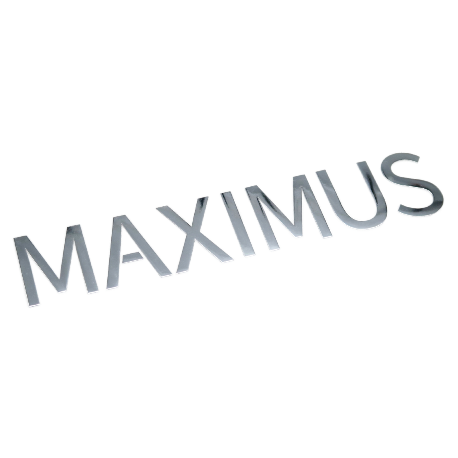 MX2/MX3 - Aufkleber, MAXIMUS Logo,Folie, Silber
