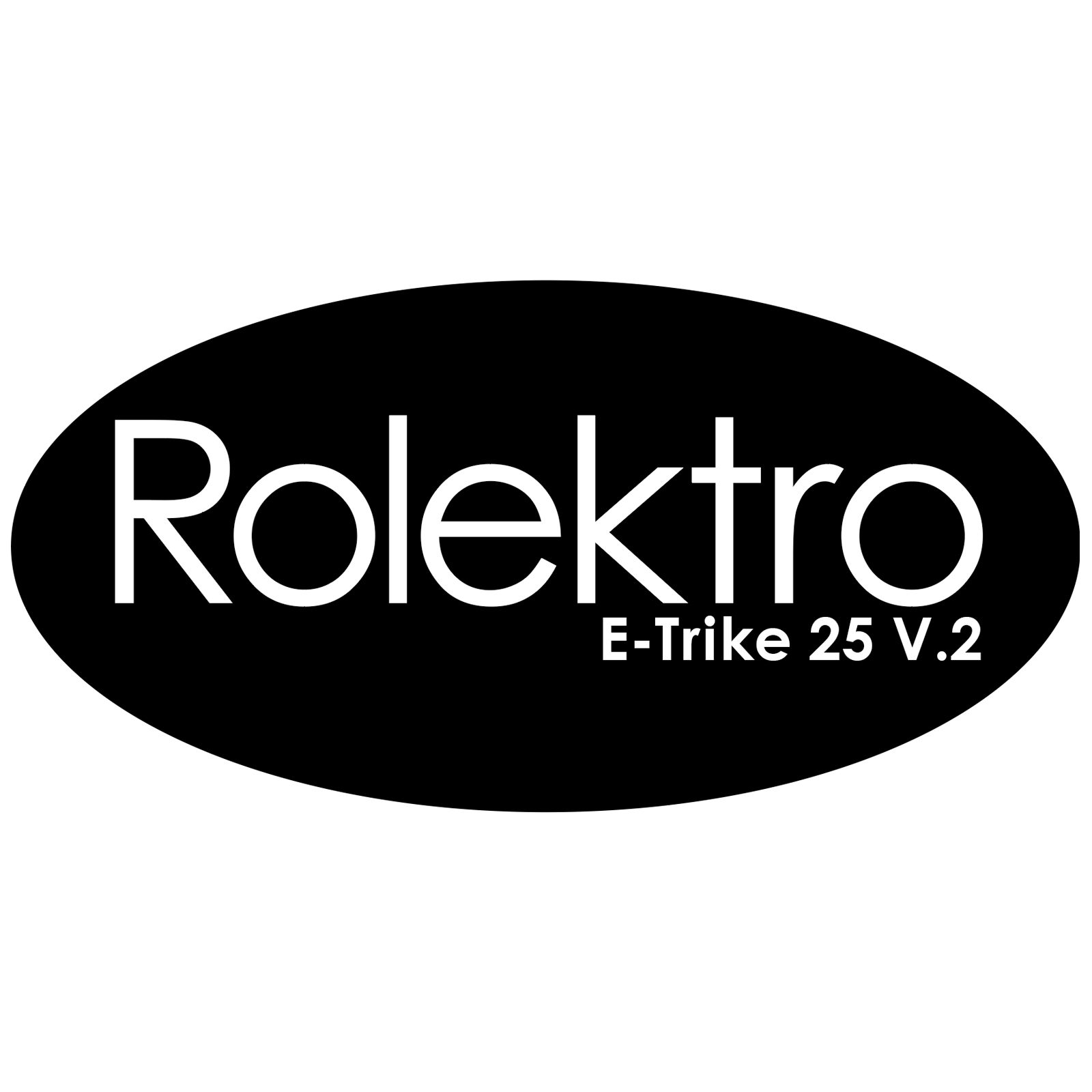 Trike25V2/R26 - Aufkleber, Frontschürze "Rolektro E-Trike 25 V.2"