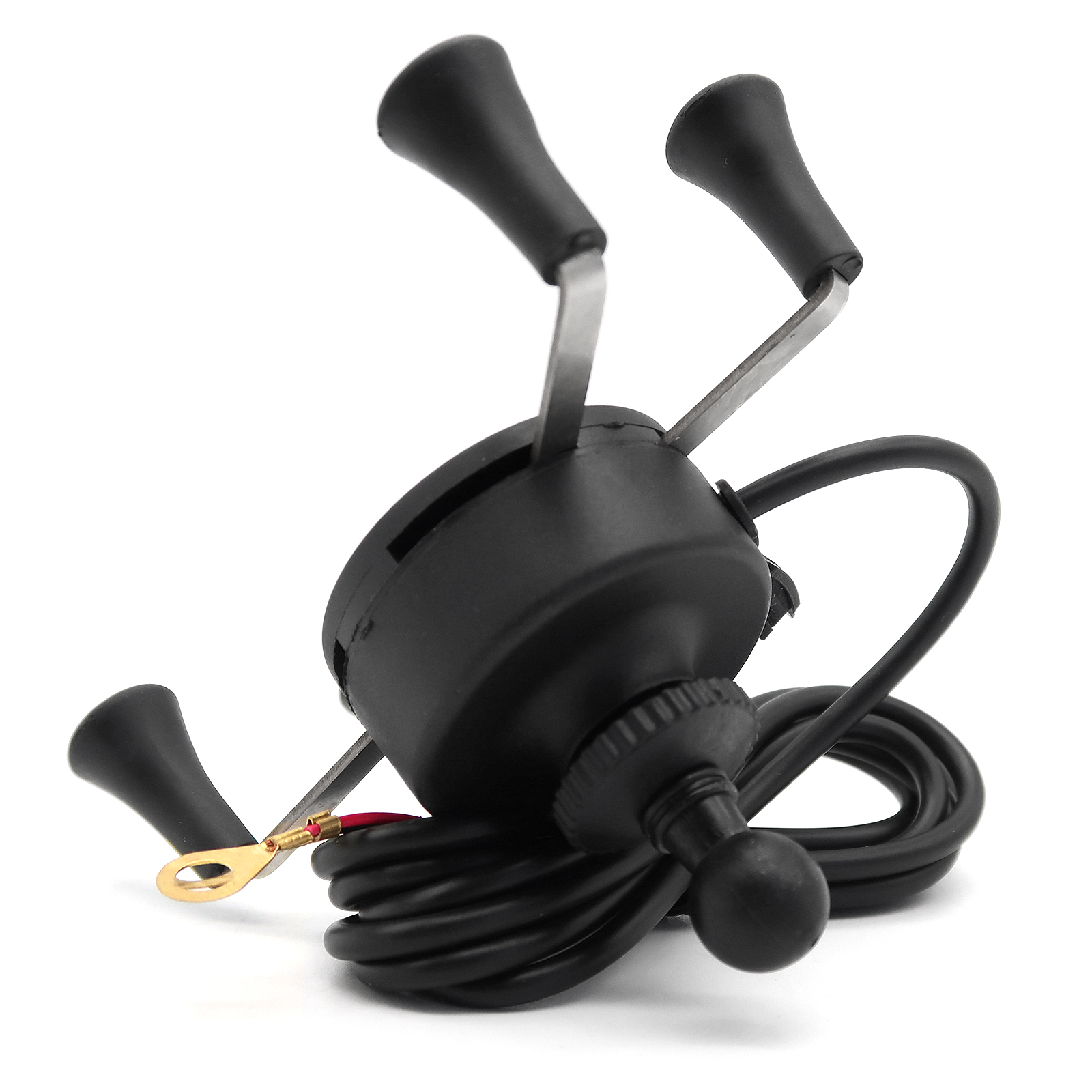 Rolektro, Handyhalterung, 3,5-7", 2 Adapter, USB-Anschluss, 360 Grad drehbar Rolektro, Handyhalterung, 3,5-7", 2 Adapter, USB-Anschluss, 360 Grad drehbar