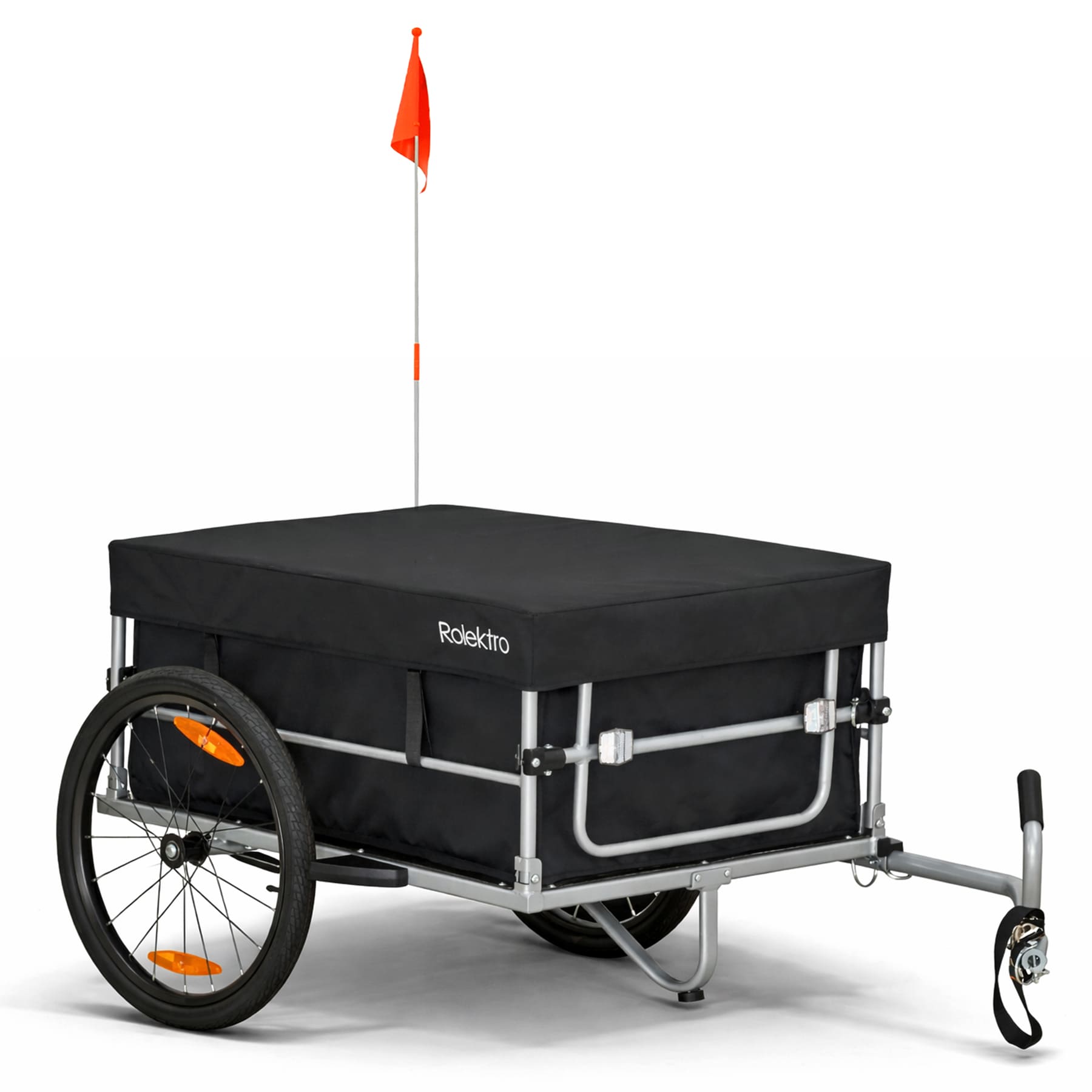 Rolektro Anhänger, Transport-Anhänger aus Stahl, 800x585x350 mm