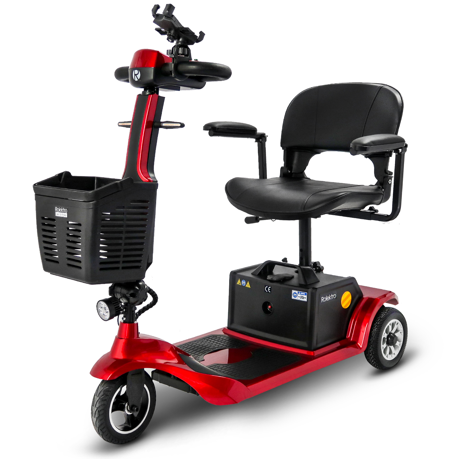 G1, Rolektro E-Trike 6 Blei-Gel, Rot, 6 km/h