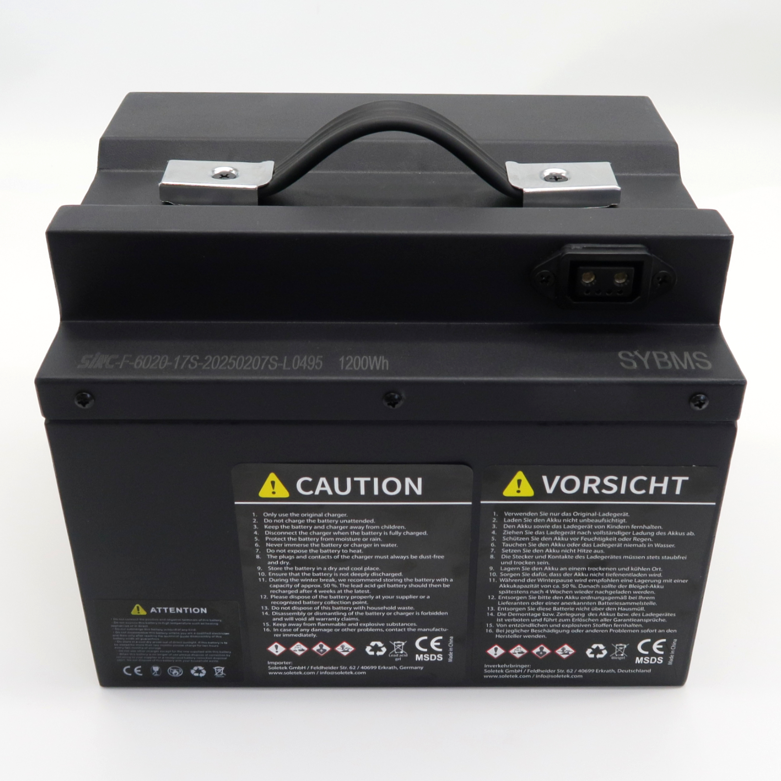 Quad25V3/R26 - Akku Lithium, 60V-20Ah, NMC mit Ladegerät 3A