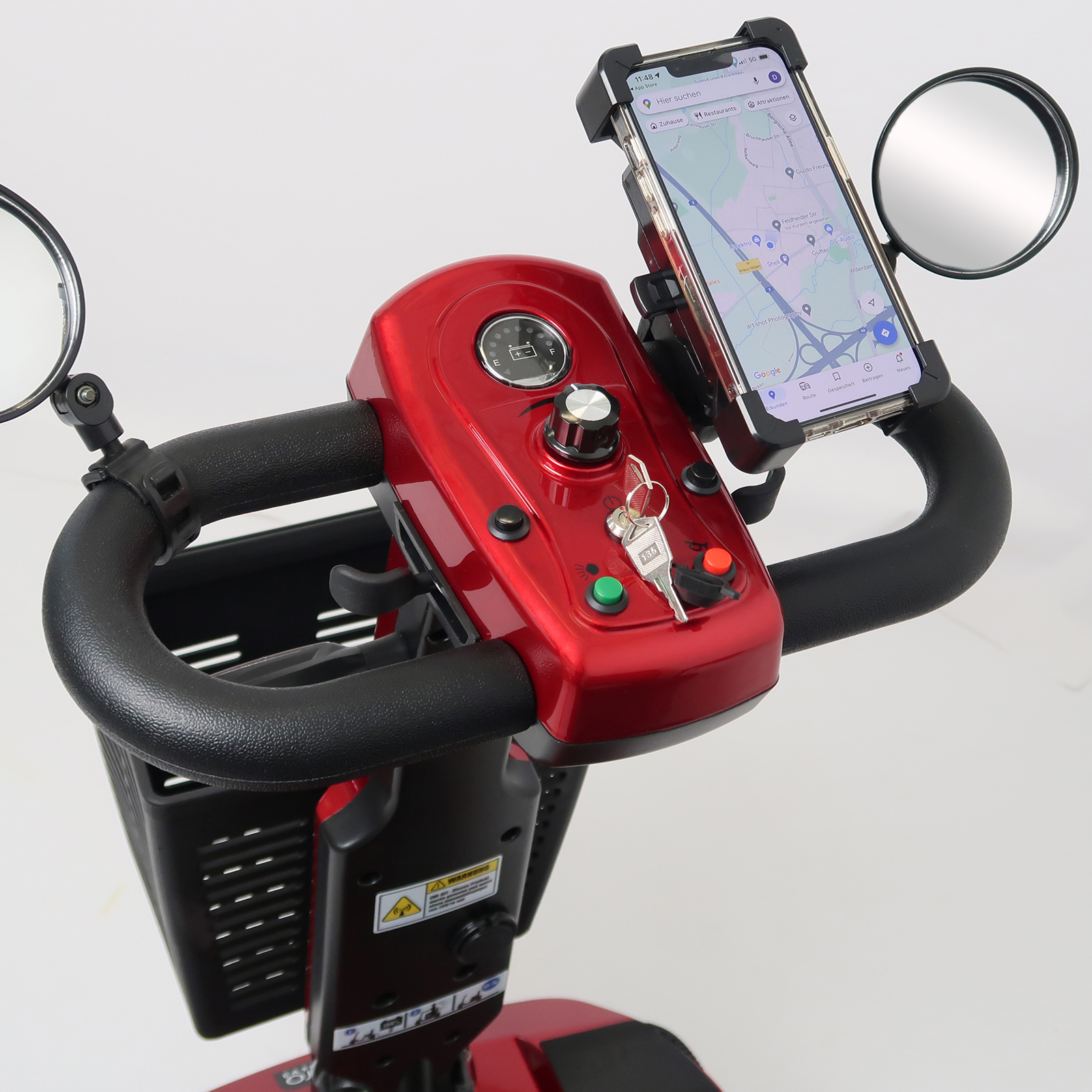 Rolektro E-Quad 6 V.2 Pro, Blei-Gel, Rot, 6 km/h 