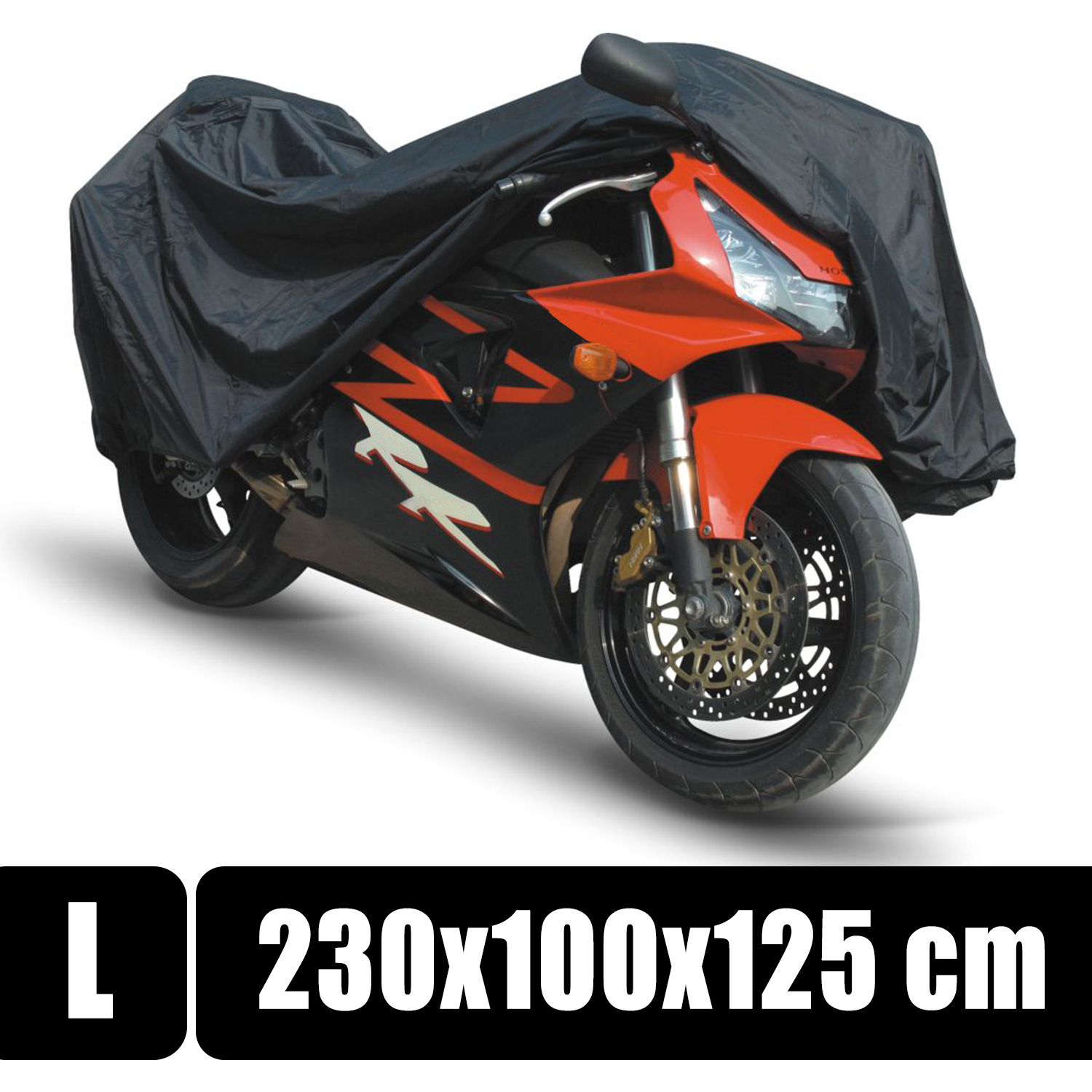 Motorrad-Abdeckplane L 230x100x125cm - PVC Motorradplane Motorrad Roller Abdeckung Outdoor Abdeckhaube