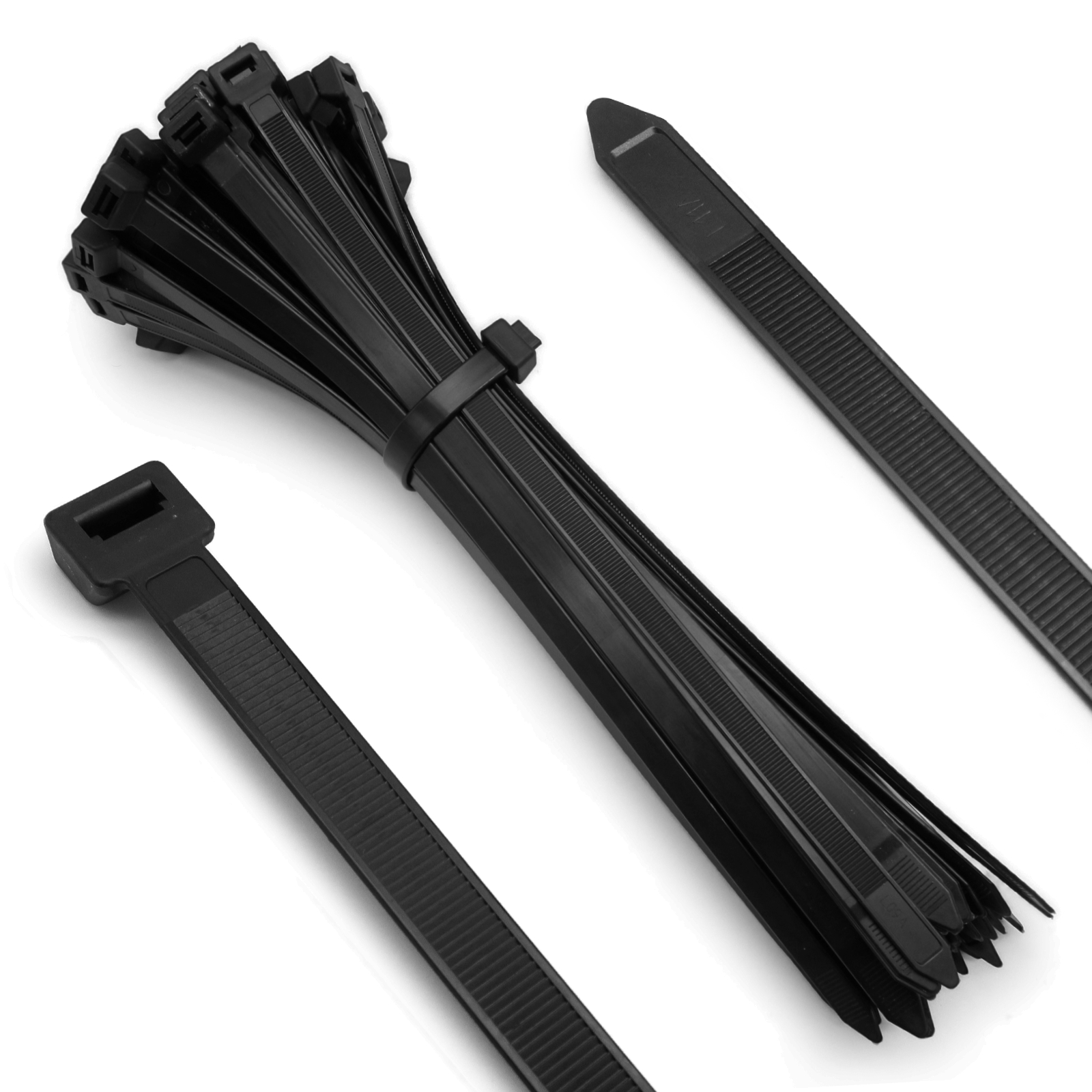 Kabelbinder, schwarz,12,4 x 380mm, 100 Stk