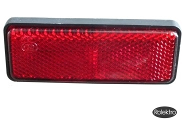 light40 - Reflektor, eckig, Rot, 1 Stück