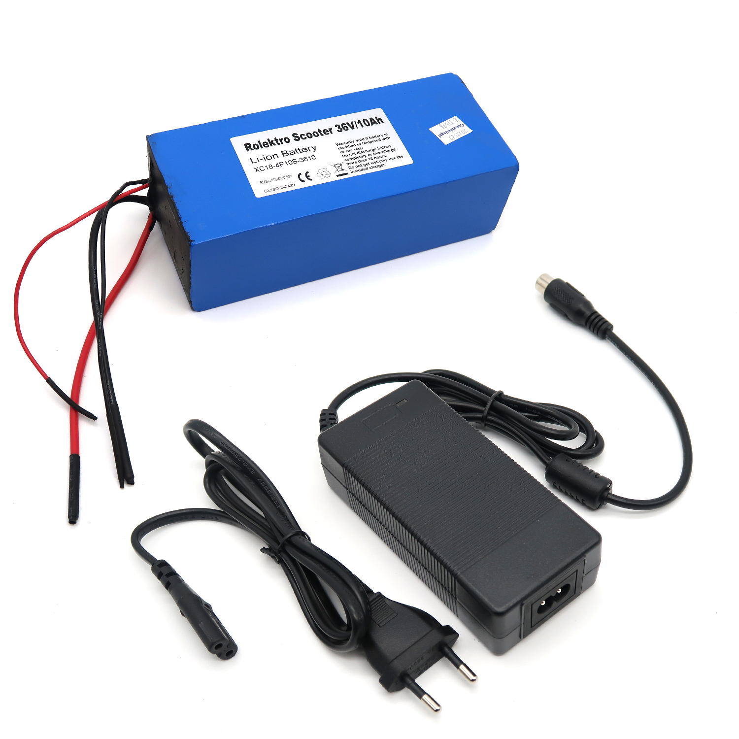 Pedelec - Akku LiNiCoMnO2, 36V-10Ah, ohne Gehäuse, inkl. Ladegerät