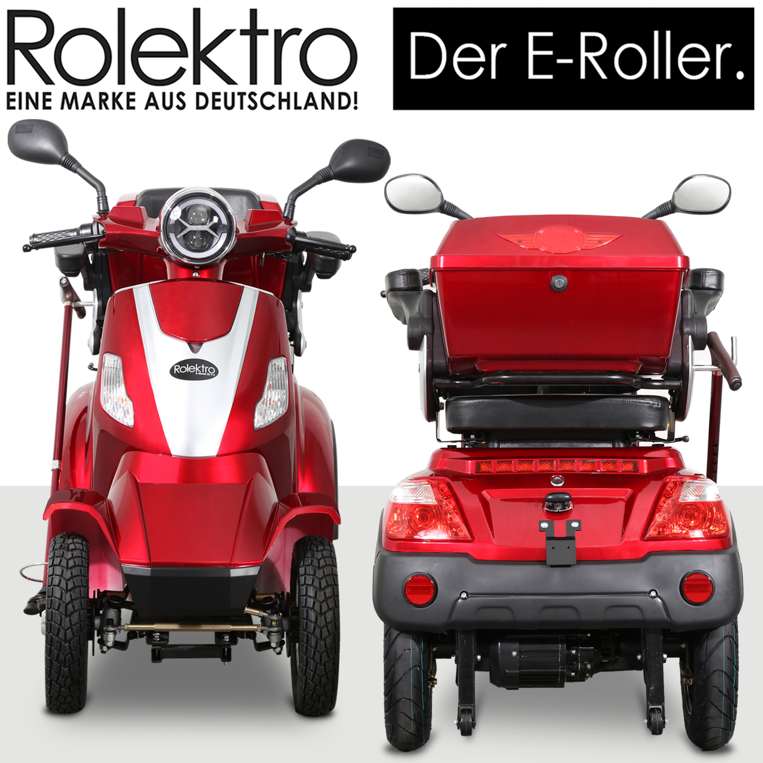 G1, Rolektro E-Quad 25 V.2 Blei-Gel, Rot, 25 km/h