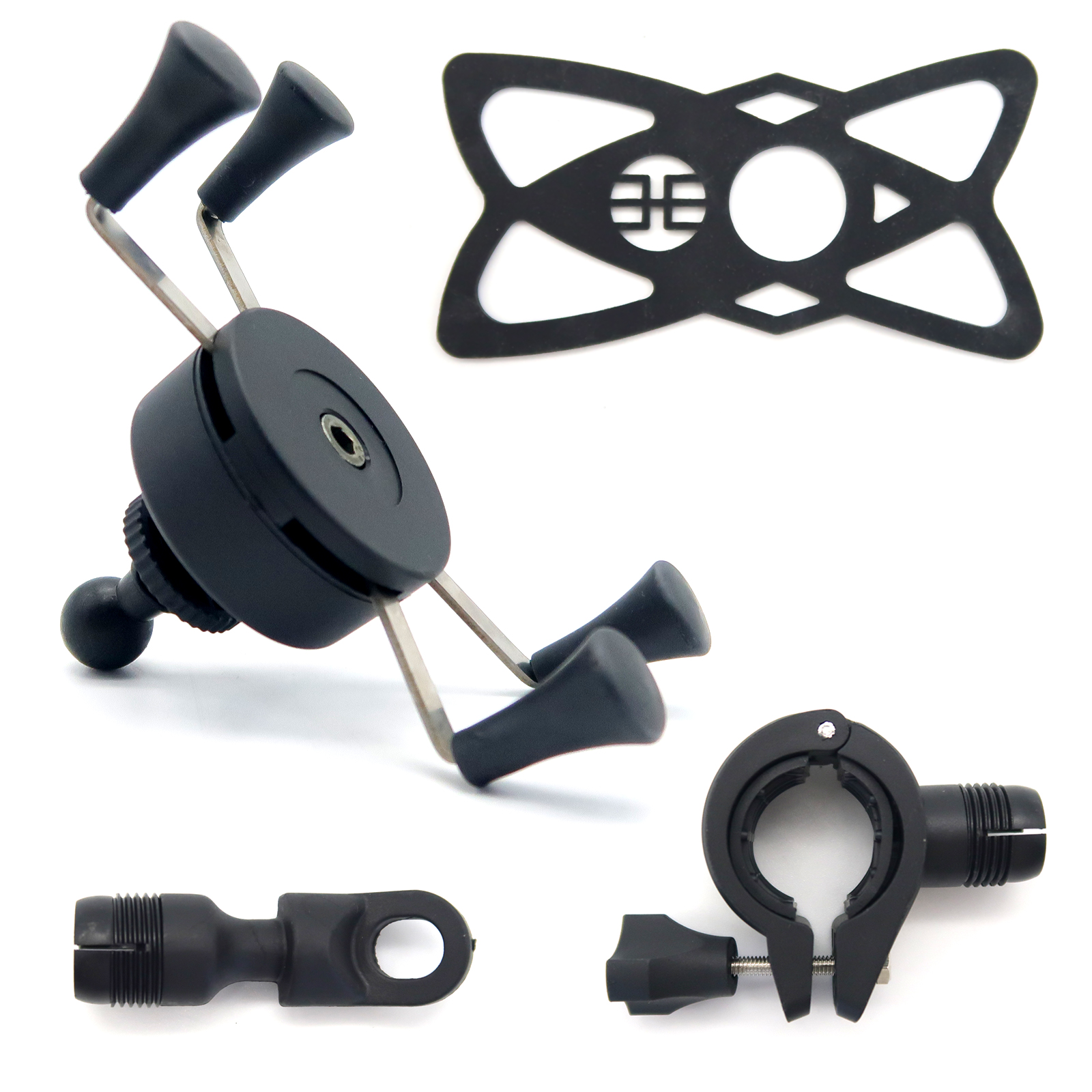Rolektro, Handyhalterung, 3,5-7", 2 Adapter, 360 Grad drehbar Rolektro, Handyhalterung, 3,5-7", 2 Adapter, 360 Grad drehbar