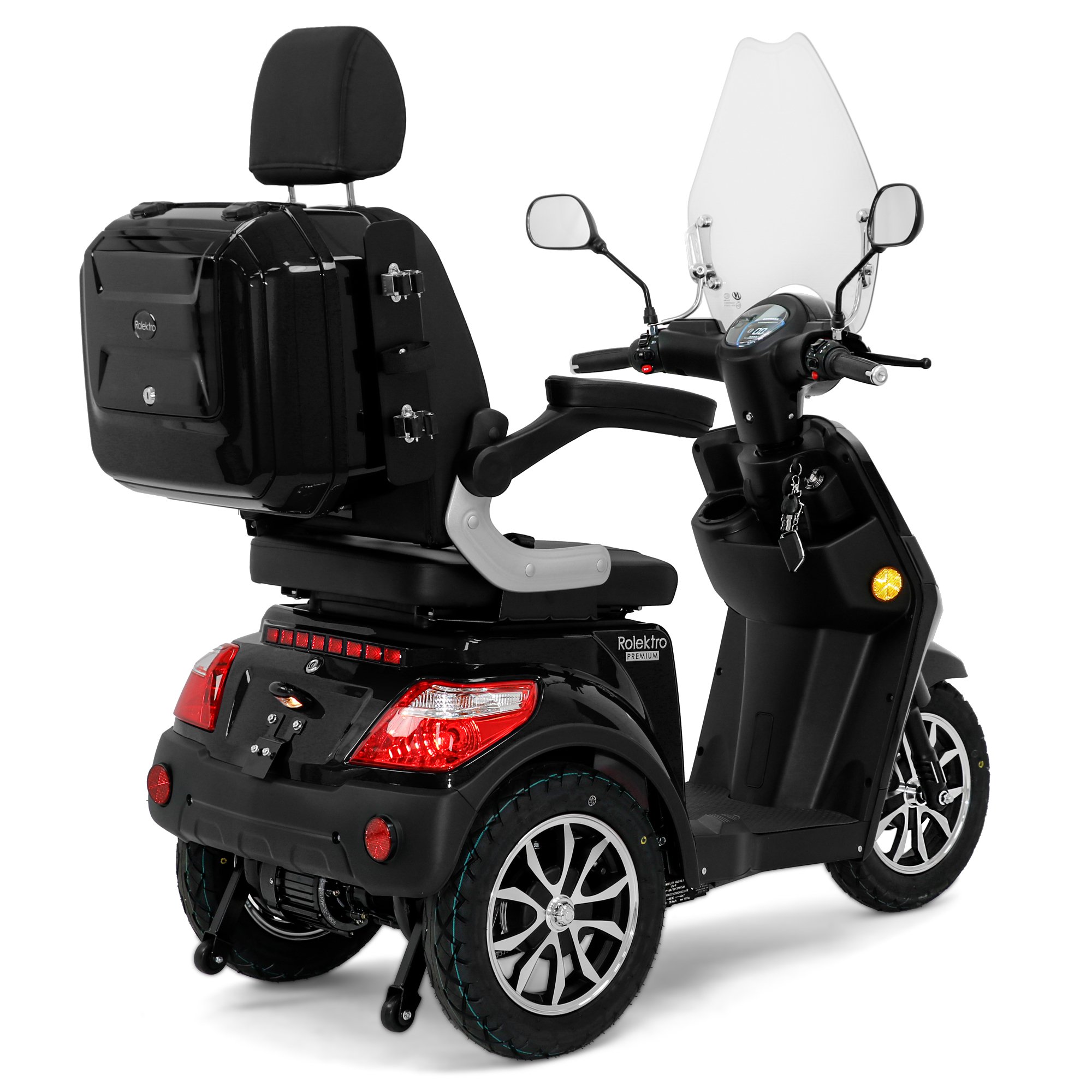 Rolektro E-Trike 25 V.3 Premium, Lithium, Schwarz, 25 km/h