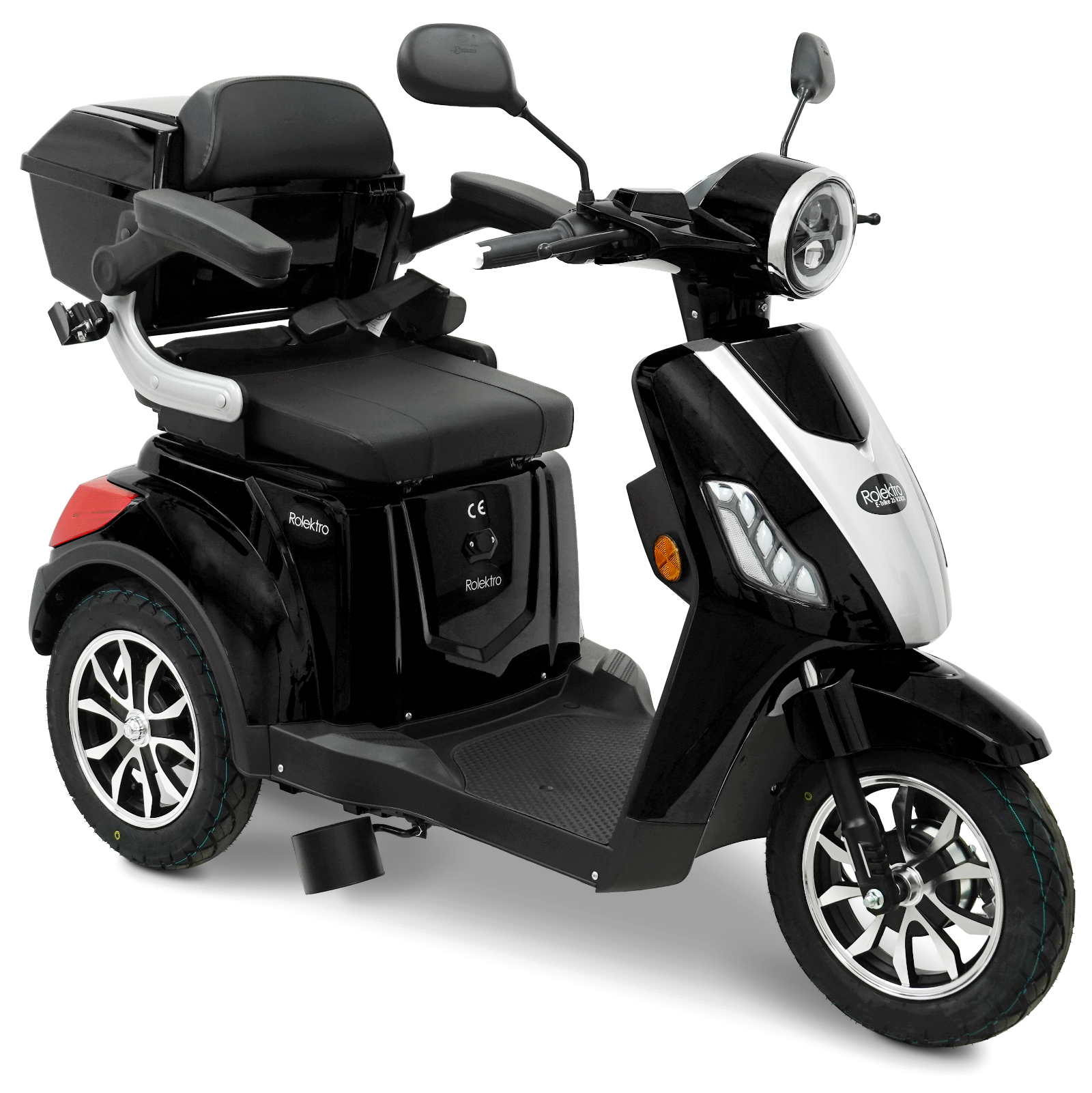 Rolektro, E-Trike 25 V.2 R31, black, 60V-20Ah lead-acid batteries, 1000 watts
