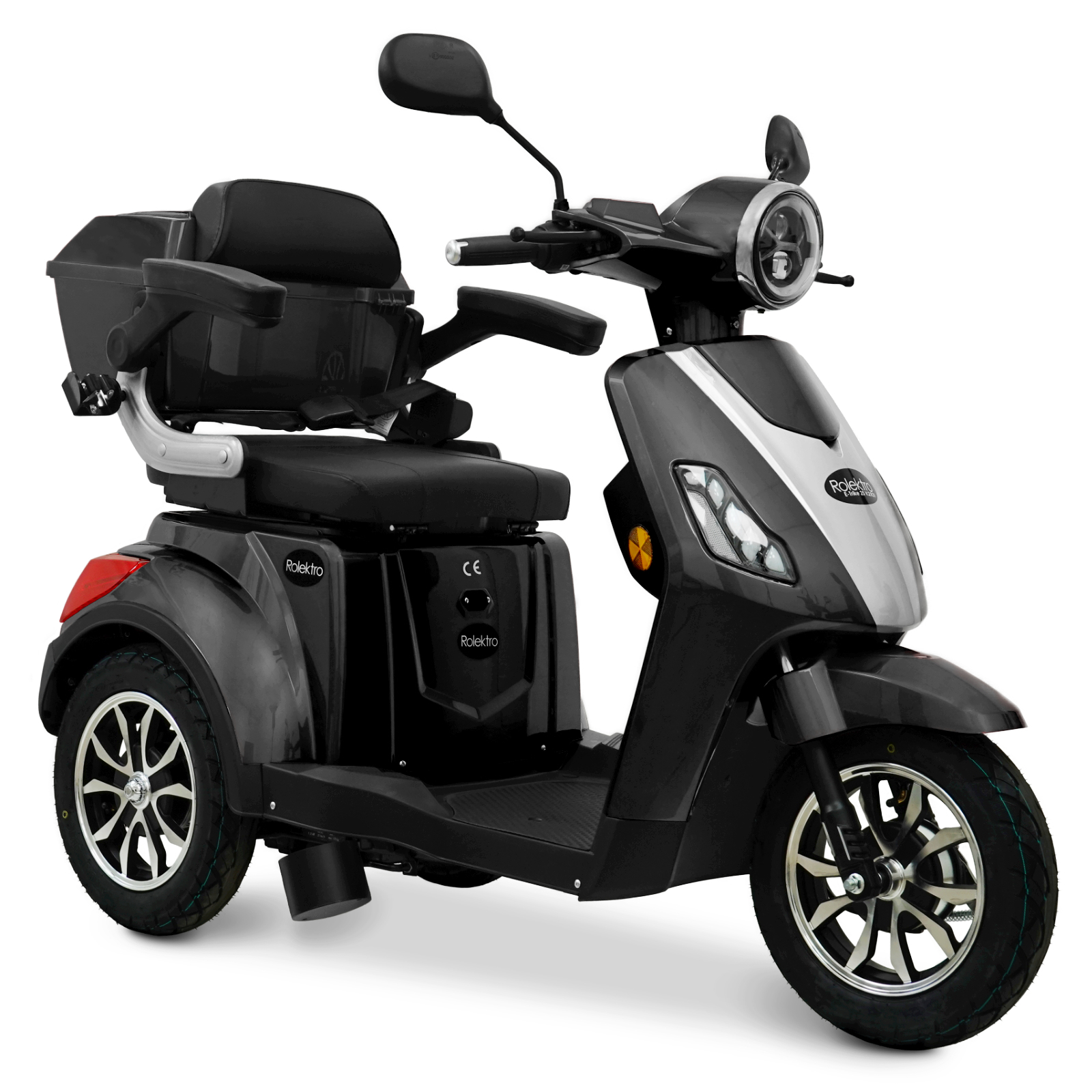 Rolektro, E-Trike 25 V.2 R31, black, 60V-20Ah lead-acid batteries, 1000 watts