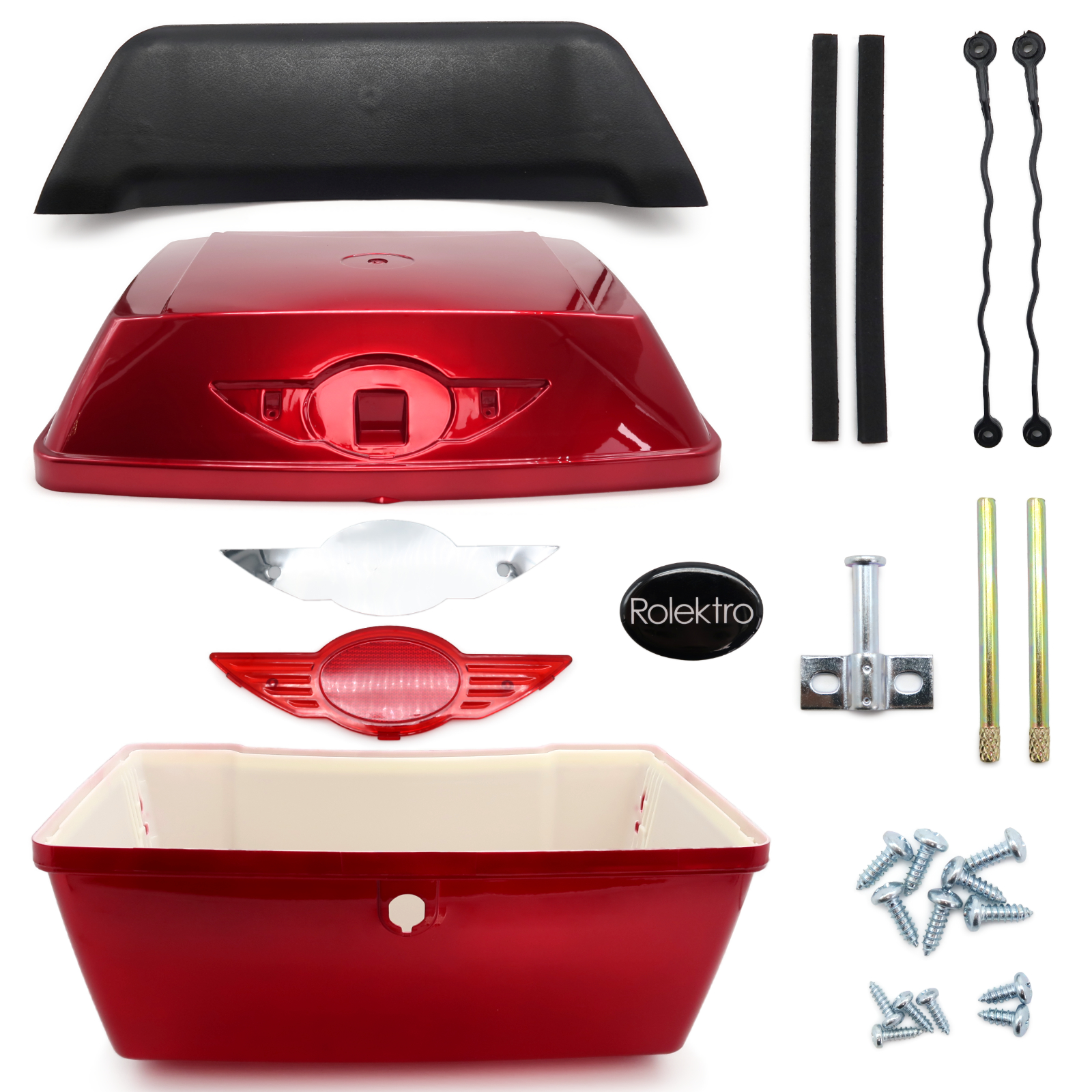 Trike15/25V2/Quad15/25V2/R26 - Topcase komplett, Rot Trike15/25V2/Quad15/25V2/R26 - Topcase komplett, Rot