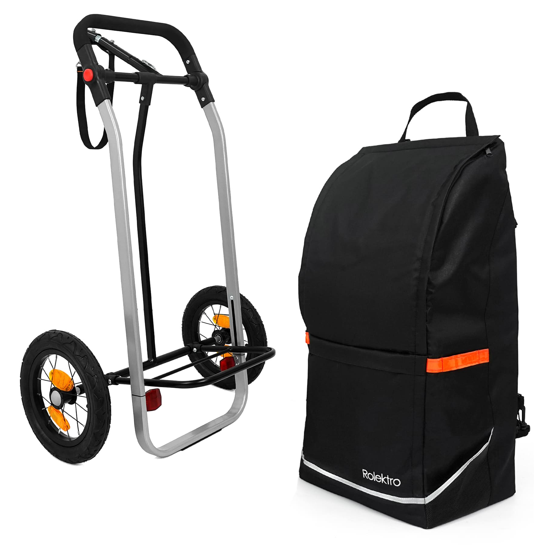 Rolektro, Anhänger,  Einkaufstrolley mit Adapter, 340x280x720 mm