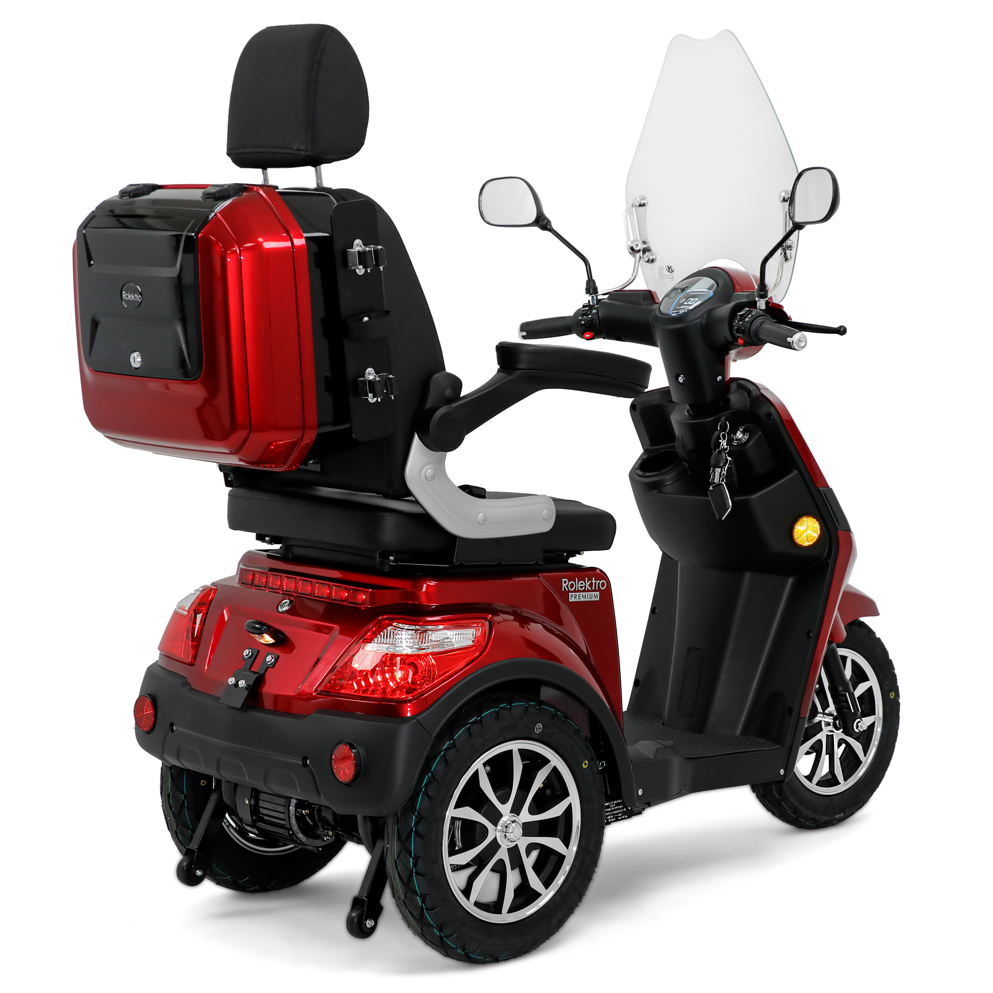 Rolektro E-Trike 25 V.3 Premium, Lithium, Rot, 25 km/h