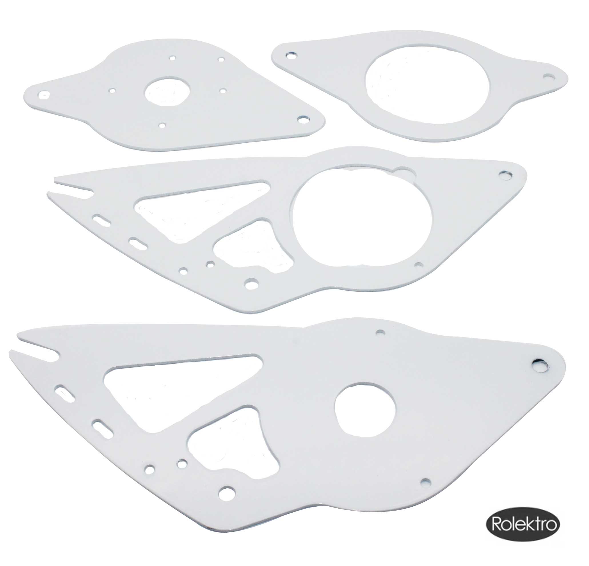 Fun20V2 - Schwinge, Hinterrad, weiß, Seitenteile und Mittelteil