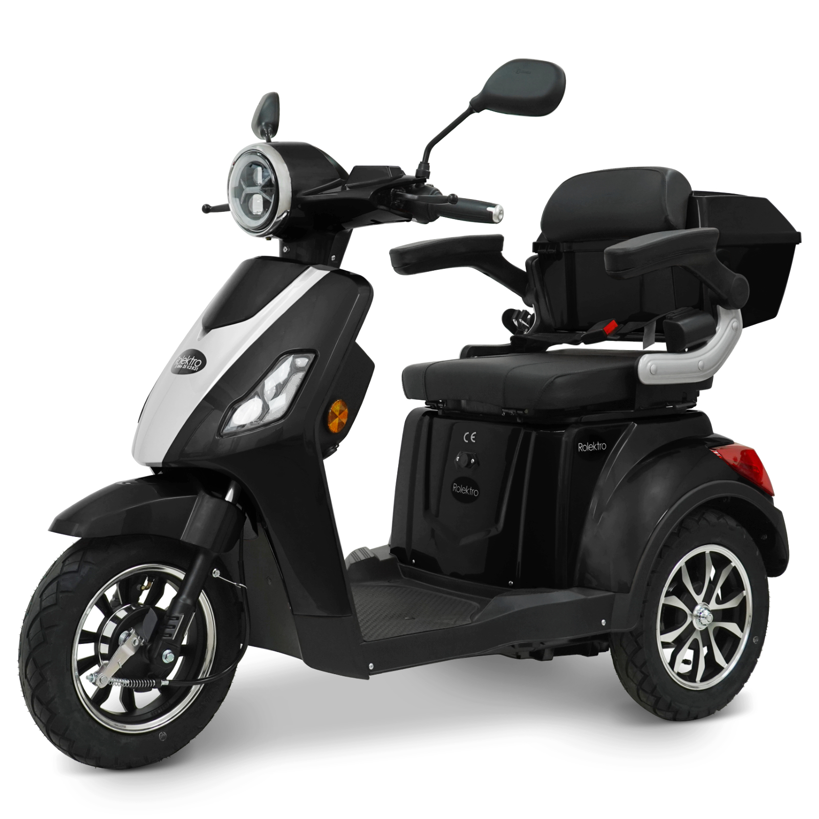 Rolektro, E-Trike 25 V.2 R31, black, 60V-20Ah lead-acid batteries, 1000 watts