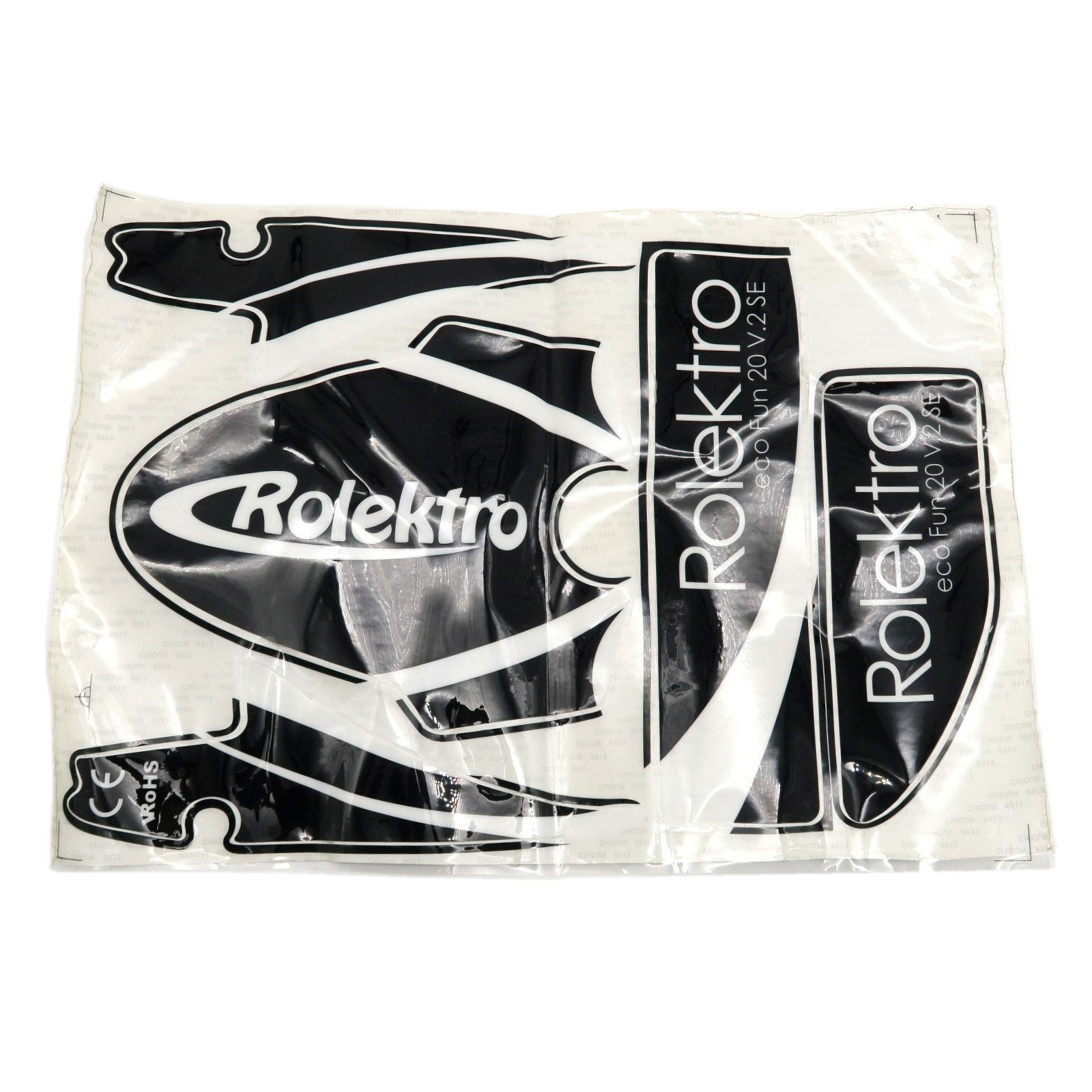 Fun20V2 - Rolektro Aufkleber, schwarz