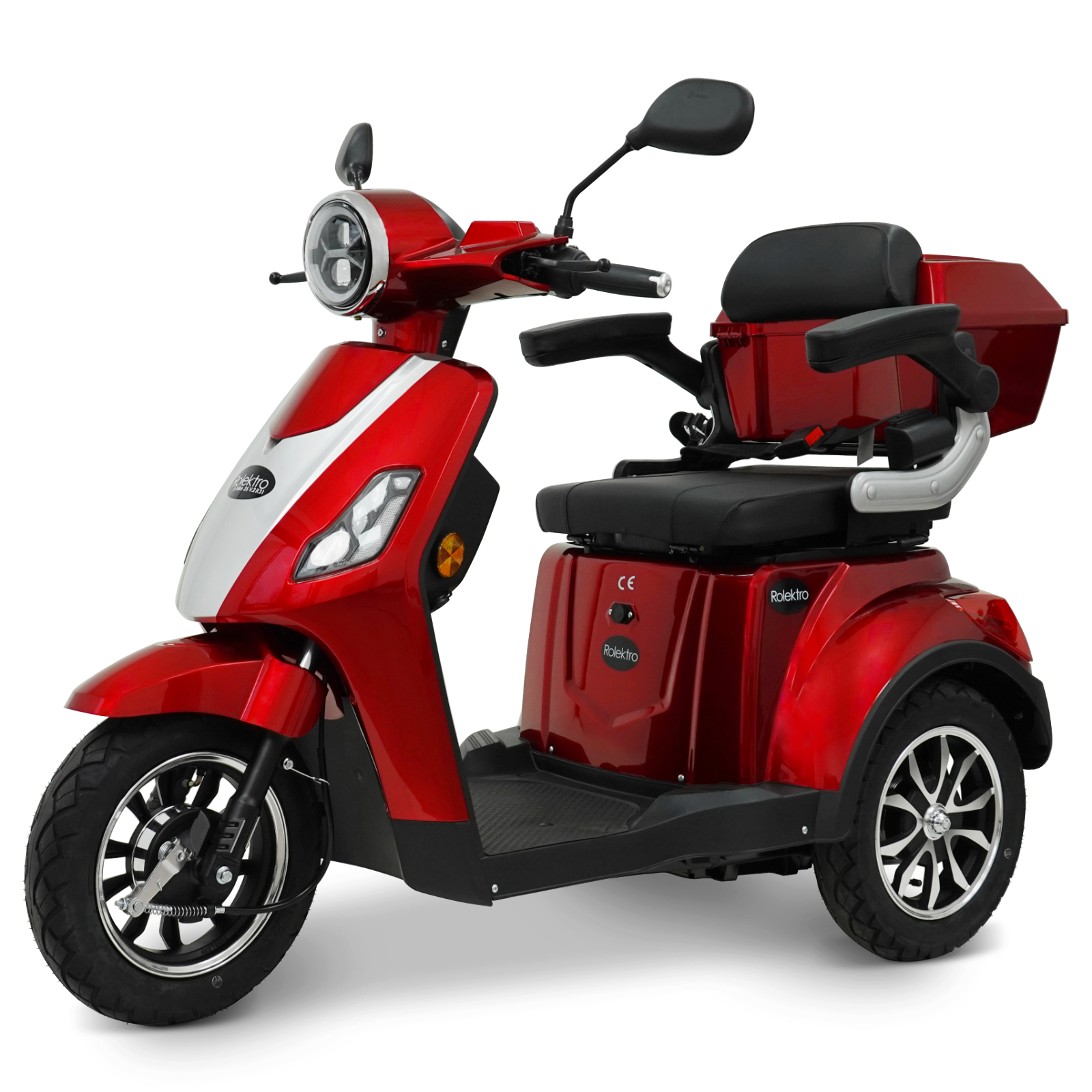 Rolektro E-Trike 25 V.2 Lead-Gel, R31, Red, 25 km/h 