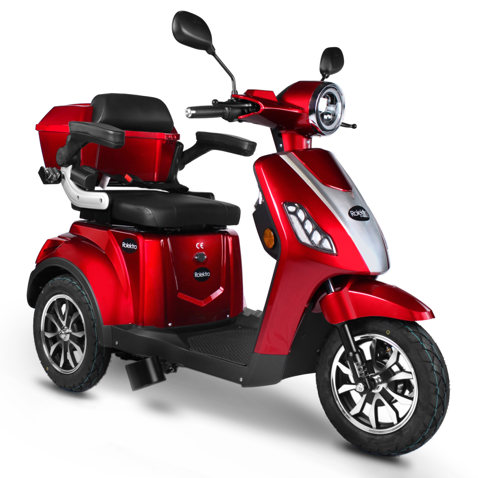 Rolektro, E-Trike 15 V.2 R31, red, 60V-20Ah lead-acid batteries, 1000 watts