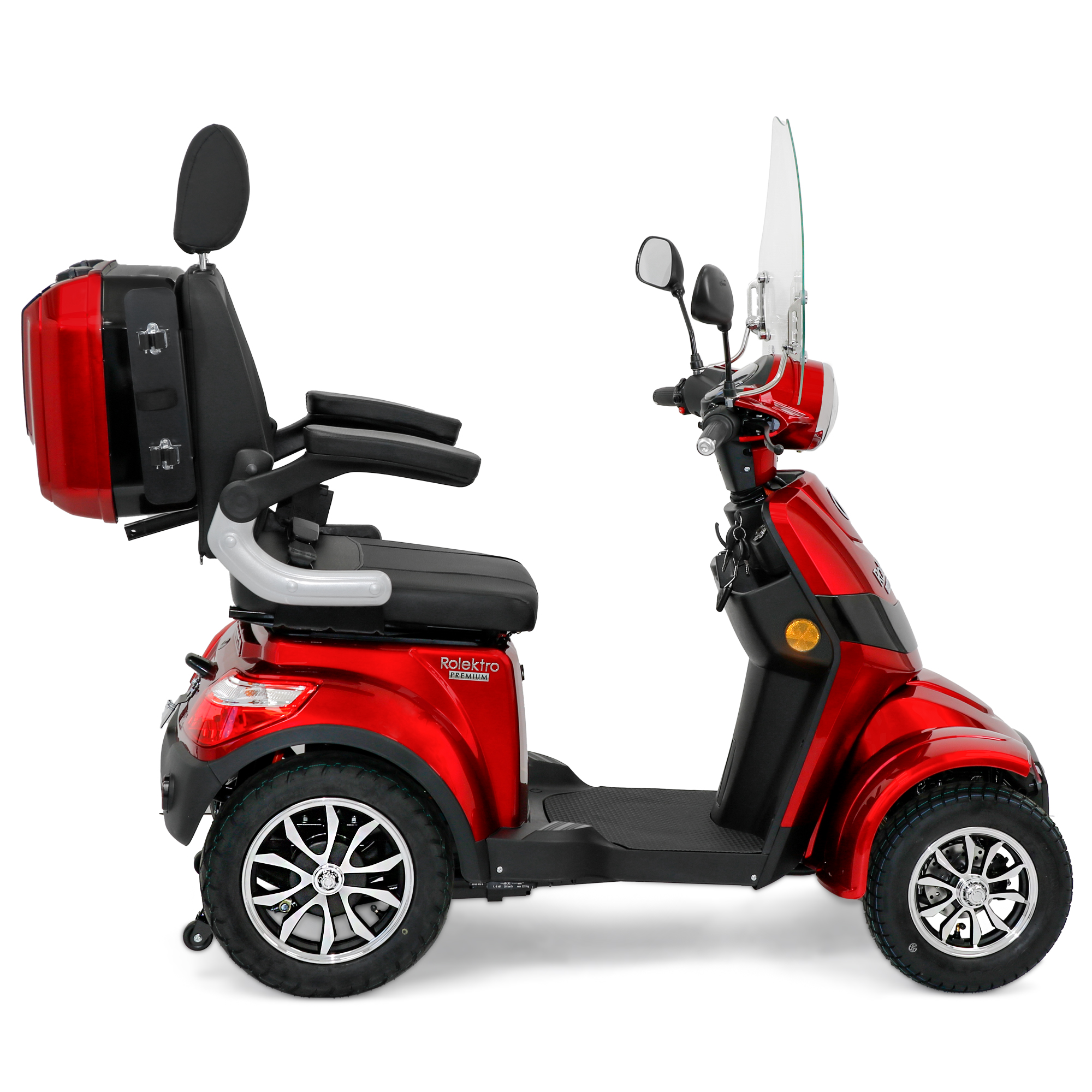 Rolektro E-Quad 15 V.2 Premium, Blei-Gel, Rot, 15 km/h Rolektro E-Quad 25 V.3 Premium, Lithium, Rot, 25 km/h