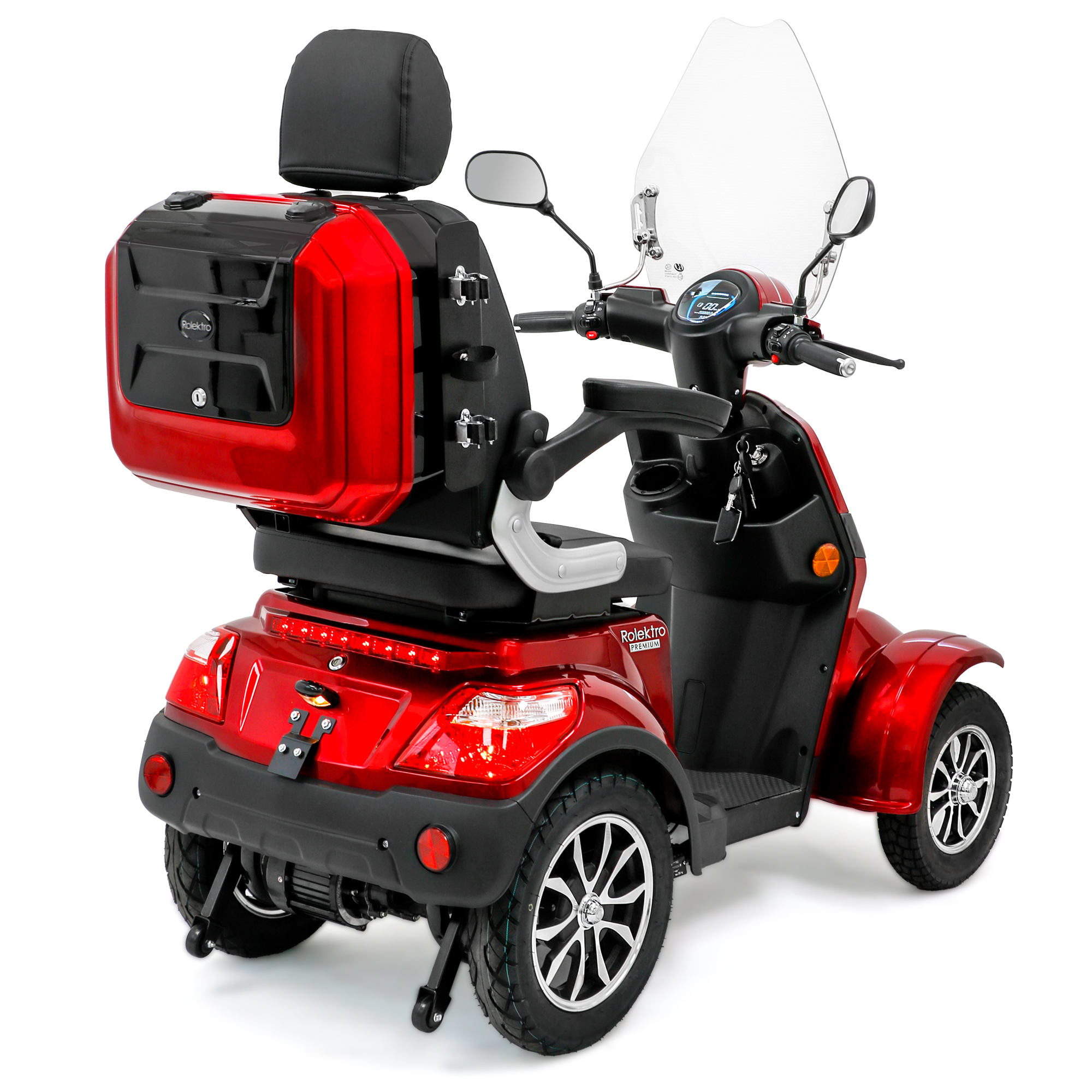 Rolektro E-Quad 15 V.2 Premium, Blei-Gel, Rot, 15 km/h