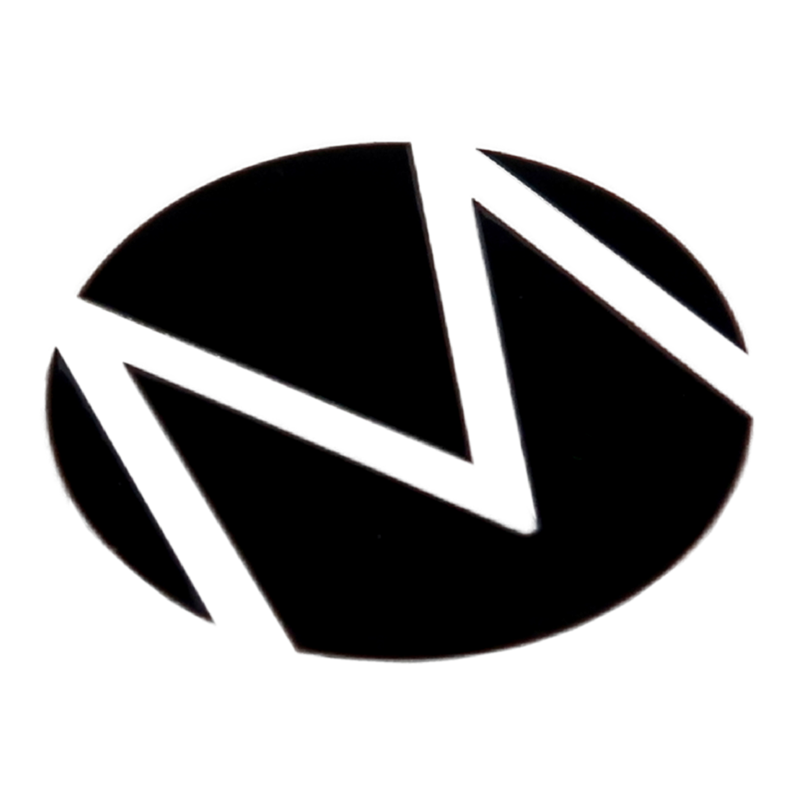 MX2/MX3 - Aufkleber, M Logo 2,6 cm  rund, Folie, Schwarz