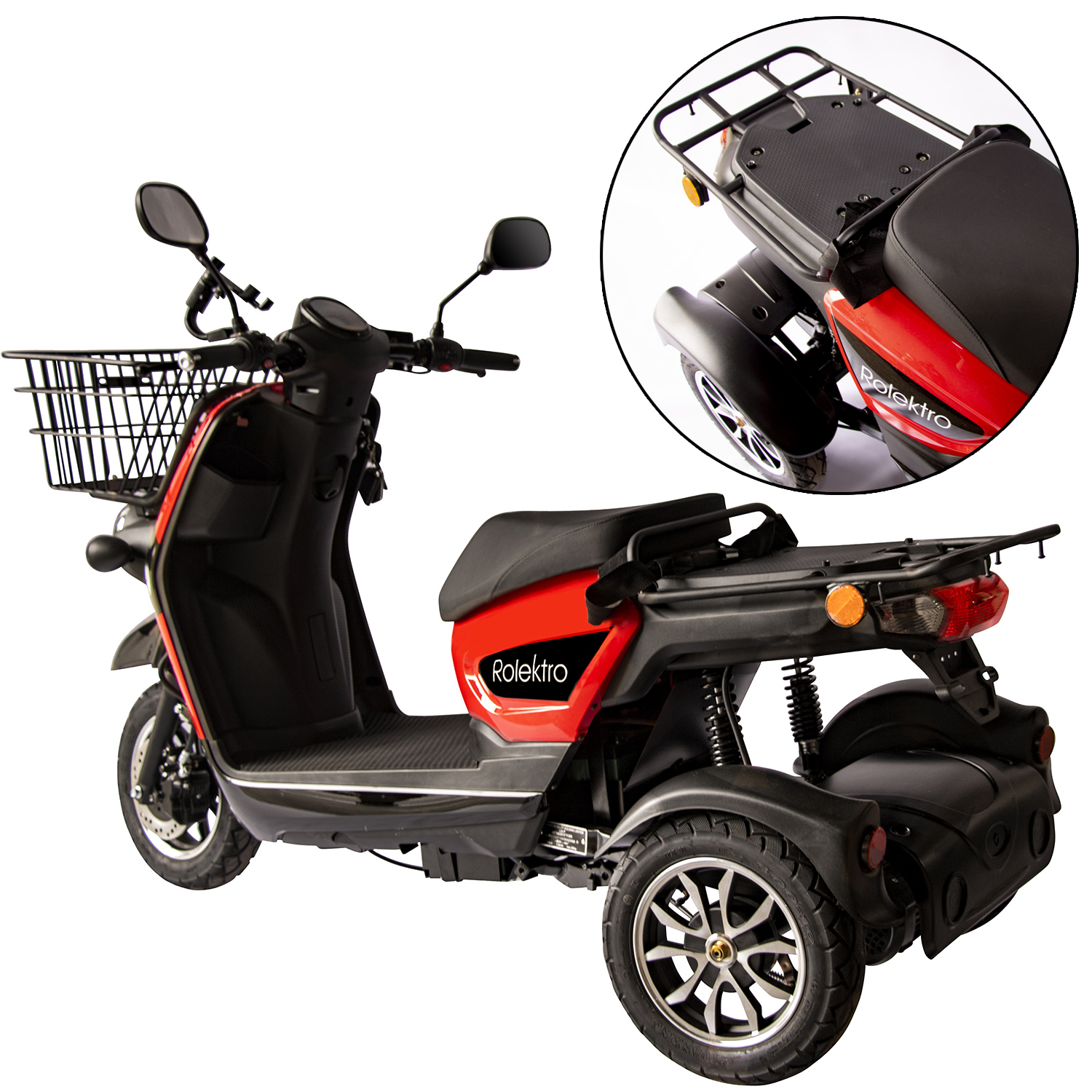 G1, Rolektro E-Carrier 25 V.2 Blei-Gel, Rot, ohne Koffer, 25 km/h