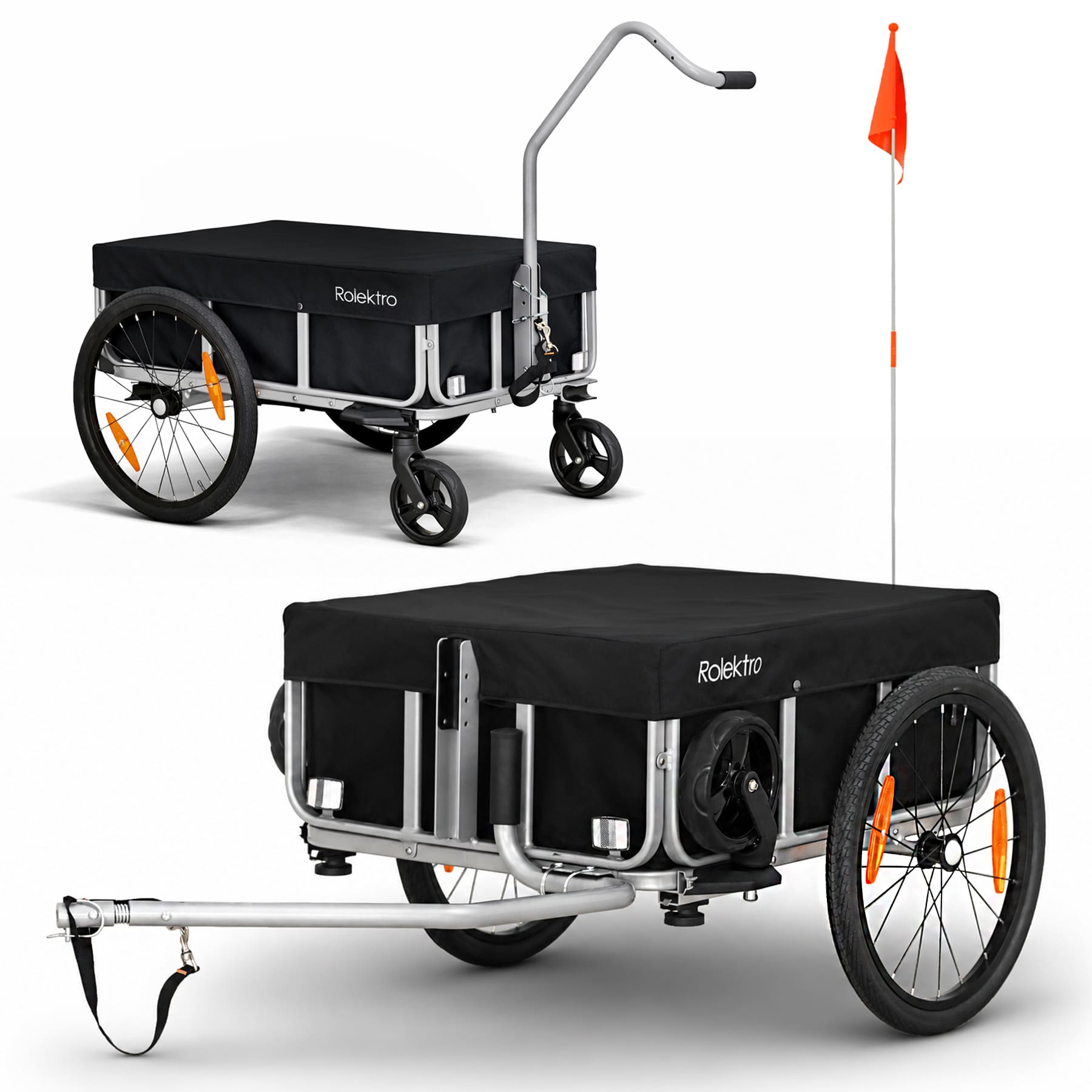 Rolektro, Anhänger, Premium Transport-Anhänger aus Aluminium, 730x585x280 mm