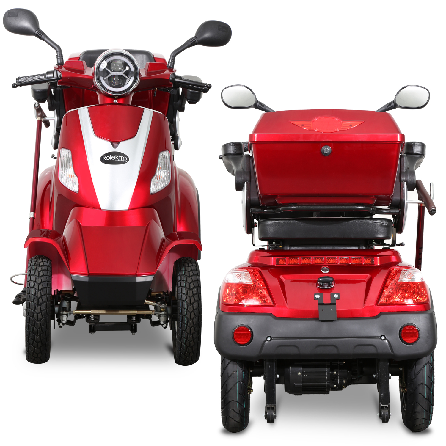 G1, Rolektro E-Quad 25 V.2 Blei-Gel, Rot, 25 km/h