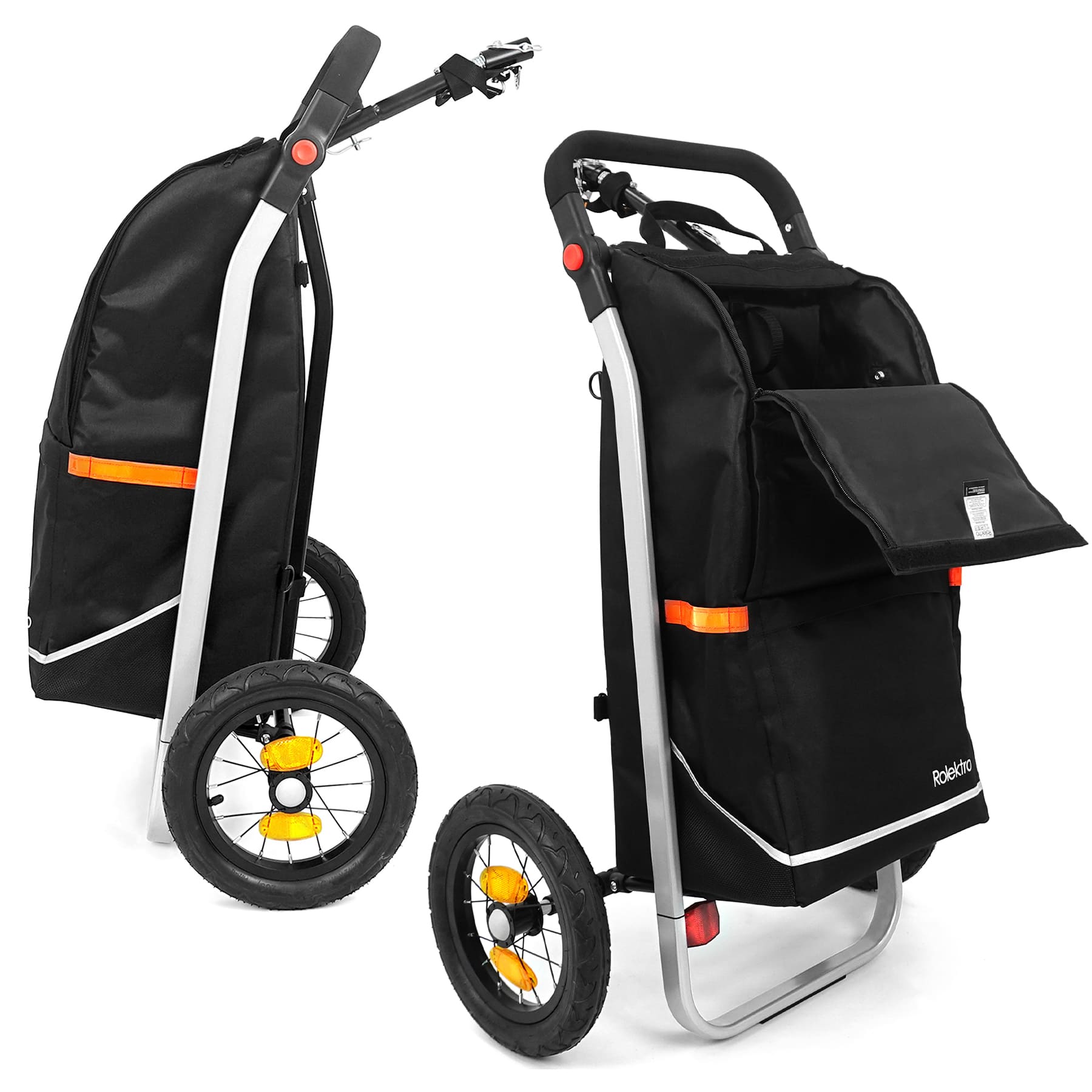 Rolektro, Anhänger,  Einkaufstrolley mit Adapter, 340x280x720 mm