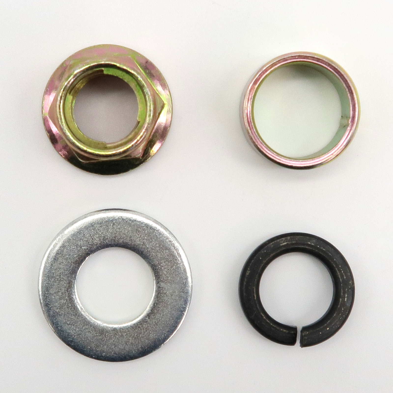 Quad15/25V3/V2Pm/V3Pm/R31/DS4/Duo - Buchse, Federscheibe, Unterlegscheibe, Mutter M14 für Vorderrad