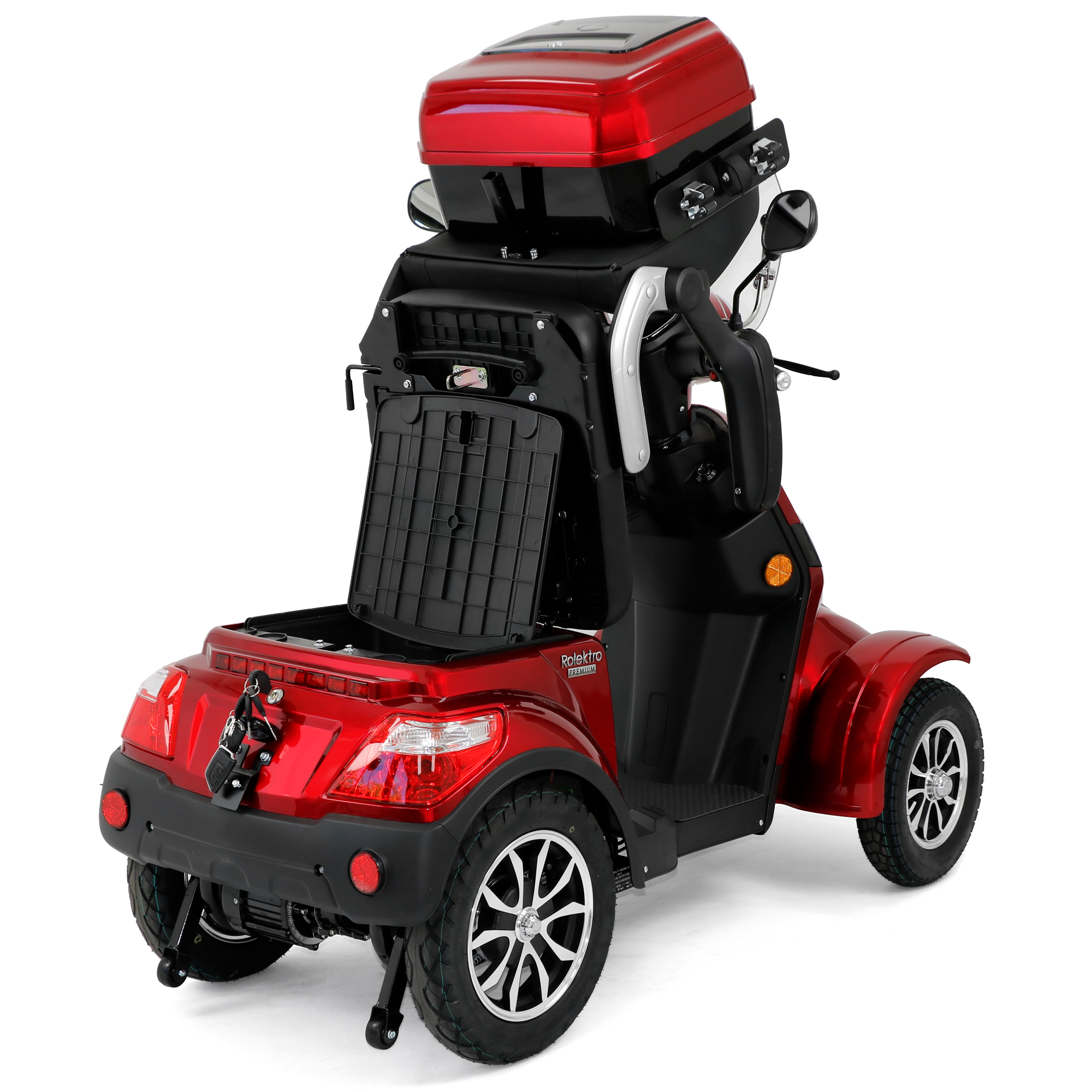 Rolektro E-Quad 25 V.2 Premium, Blei-Gel, Rot, 25 km/h