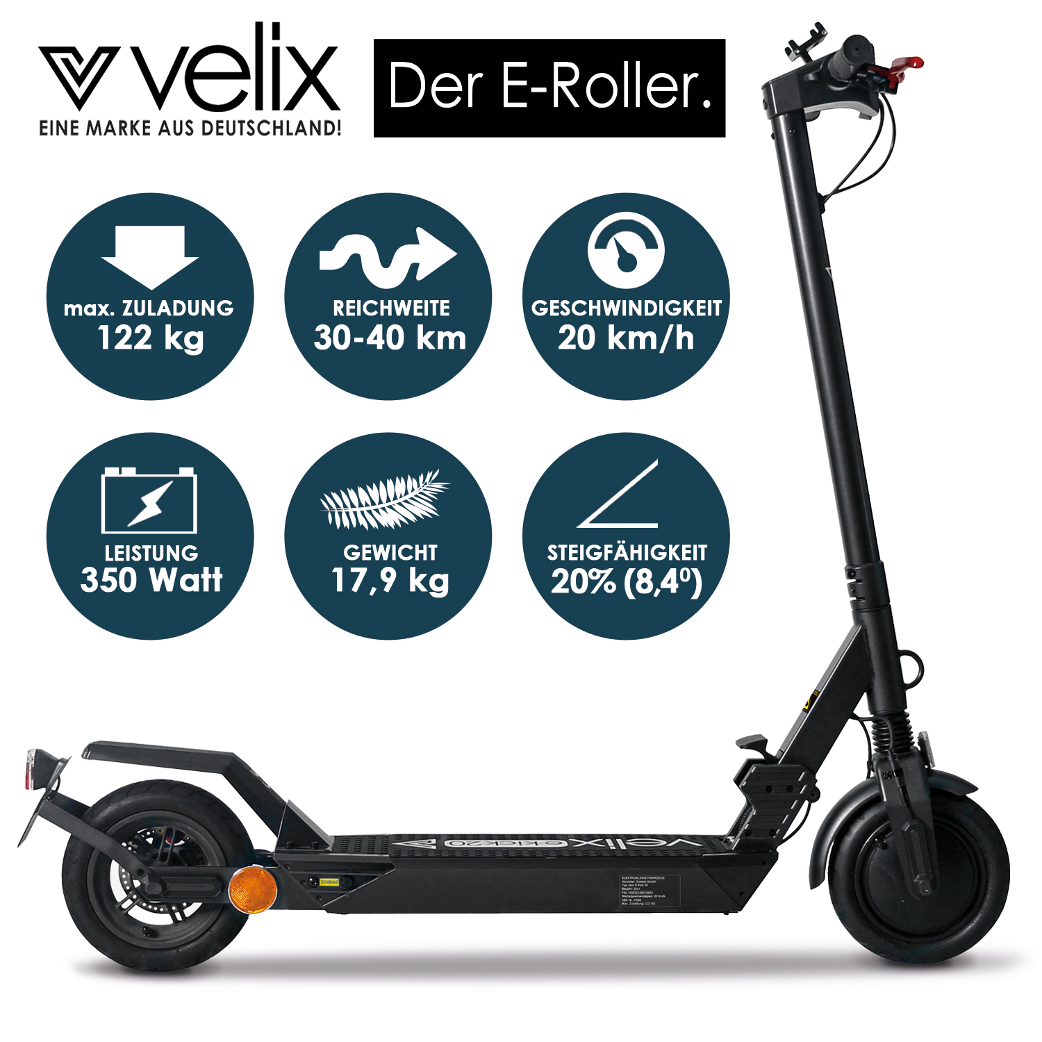 Velix E-Kick 20 V.2021, 20 km/h