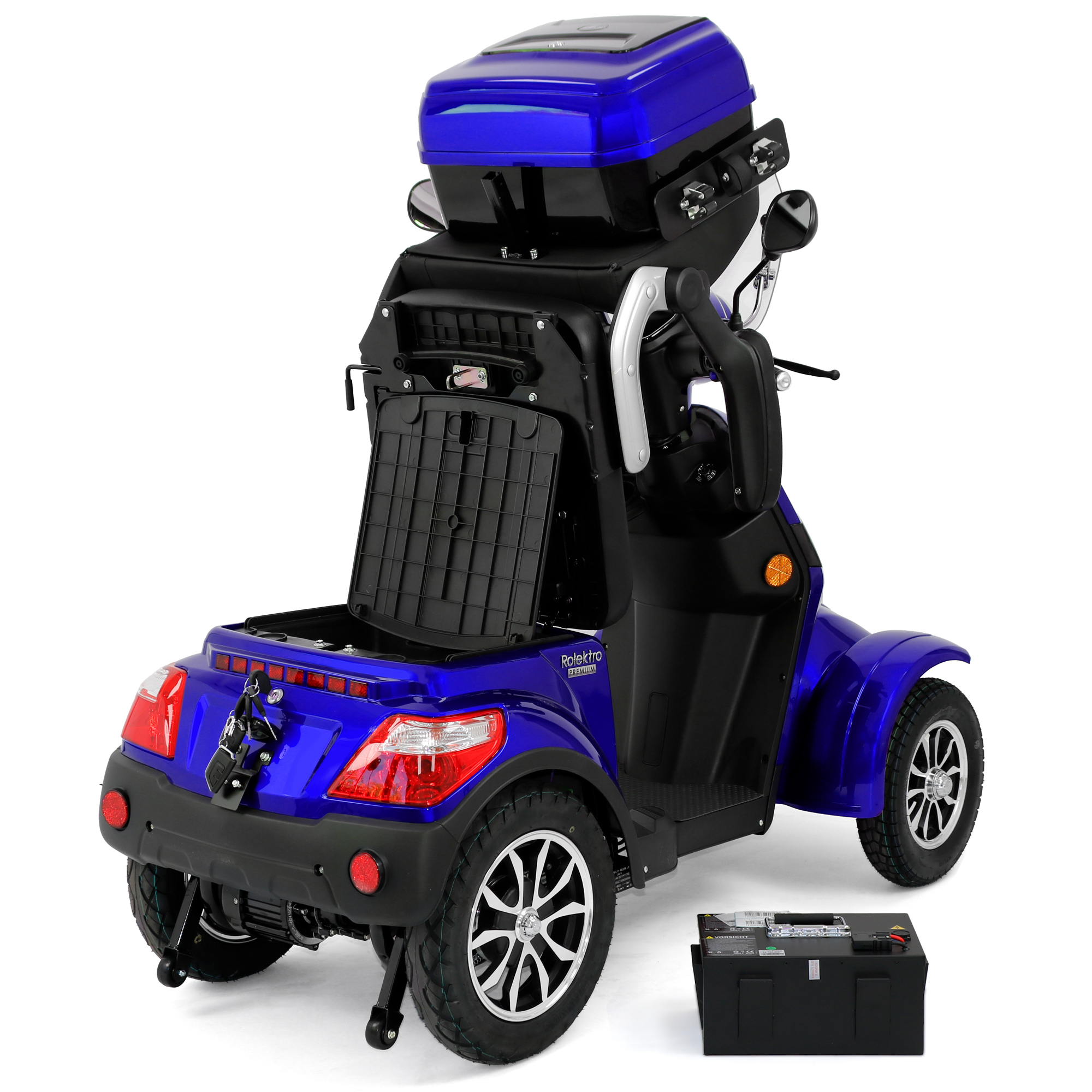 Rolektro E-Quad 25 V.3 Premium, Lithium, Blau, 25 km/h
