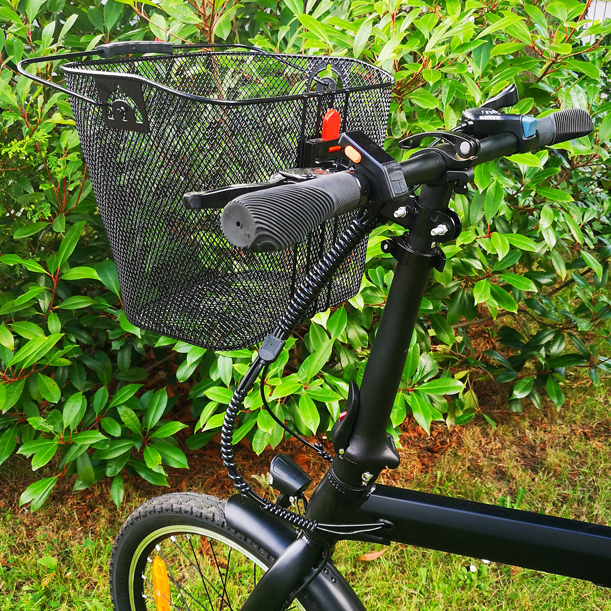 Rolektro, Fahrradkorb für vorne mit Halterstange - One-Klick Schnellverschluss