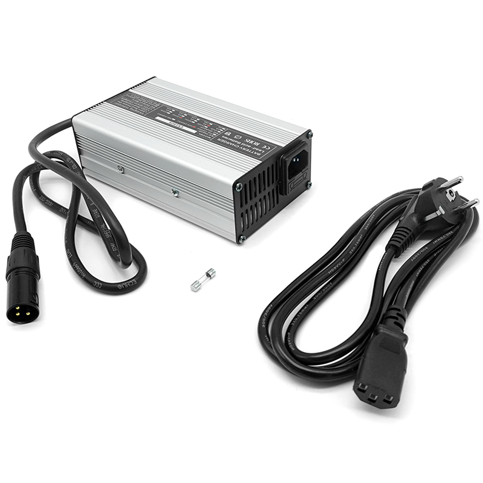 Hero45V2 - Charger 48V/3A for lead-acid battery, 3-pin, round plug