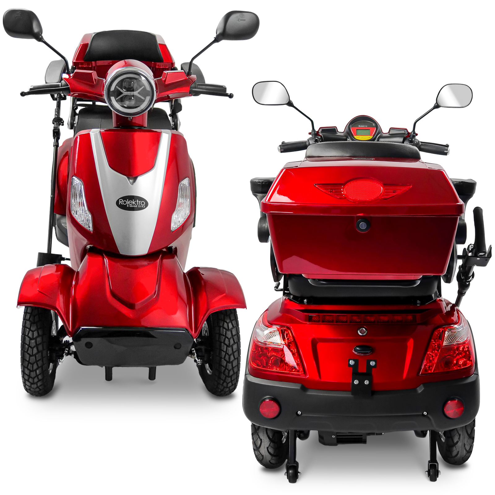 G1, Rolektro E-Quad 15 V.3 Lithium, Rot, 15 km/h