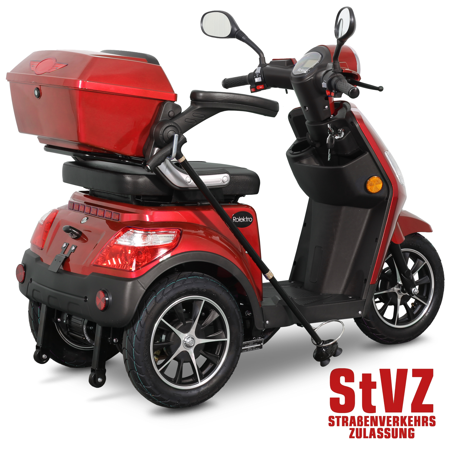 G1, Rolektro E-Trike 15 V.2 Blei-Gel, Rot, 15 km/h