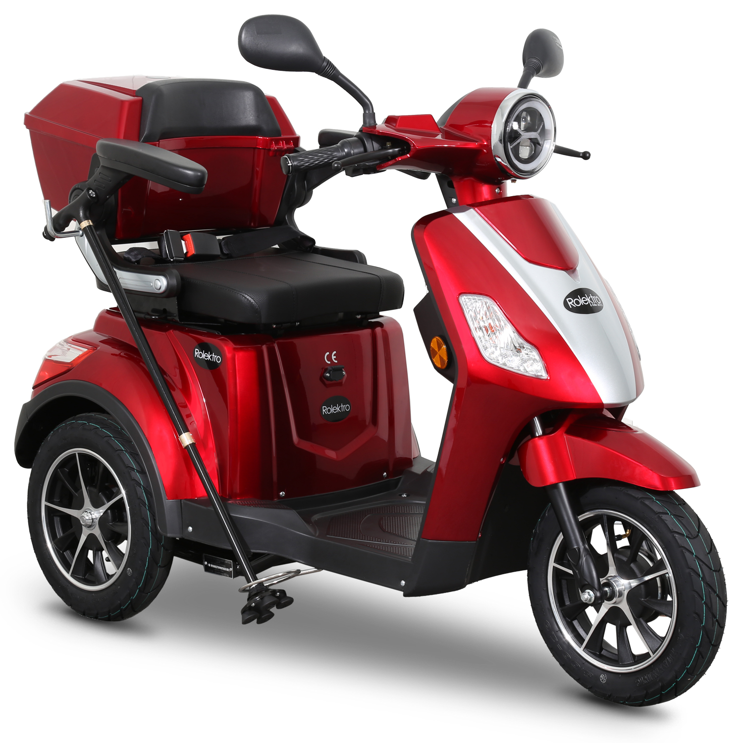 G1, Rolektro E-Trike 15 V.2 Blei-Gel, Rot, 15 km/h